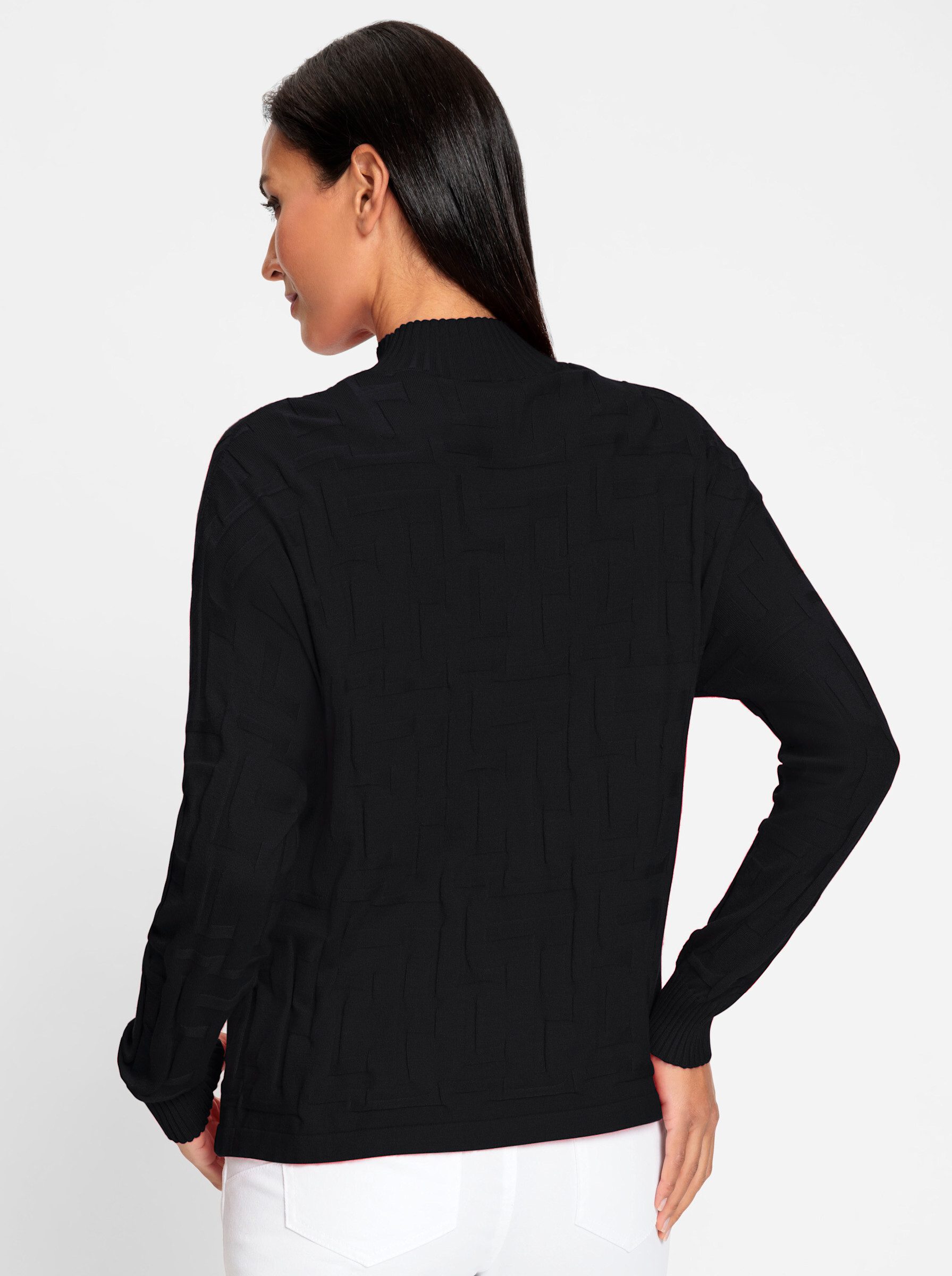 heine Strickpullover Jacquard-Pullover Langarm Jacquard günstig online kaufen