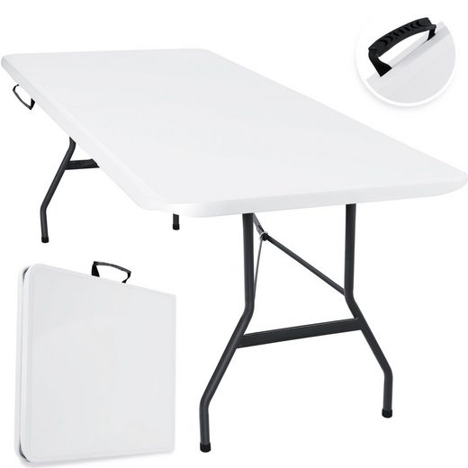 KESSER Tabletttisch, Tisch klappbar Kunststoff 183 cm Campingtisch