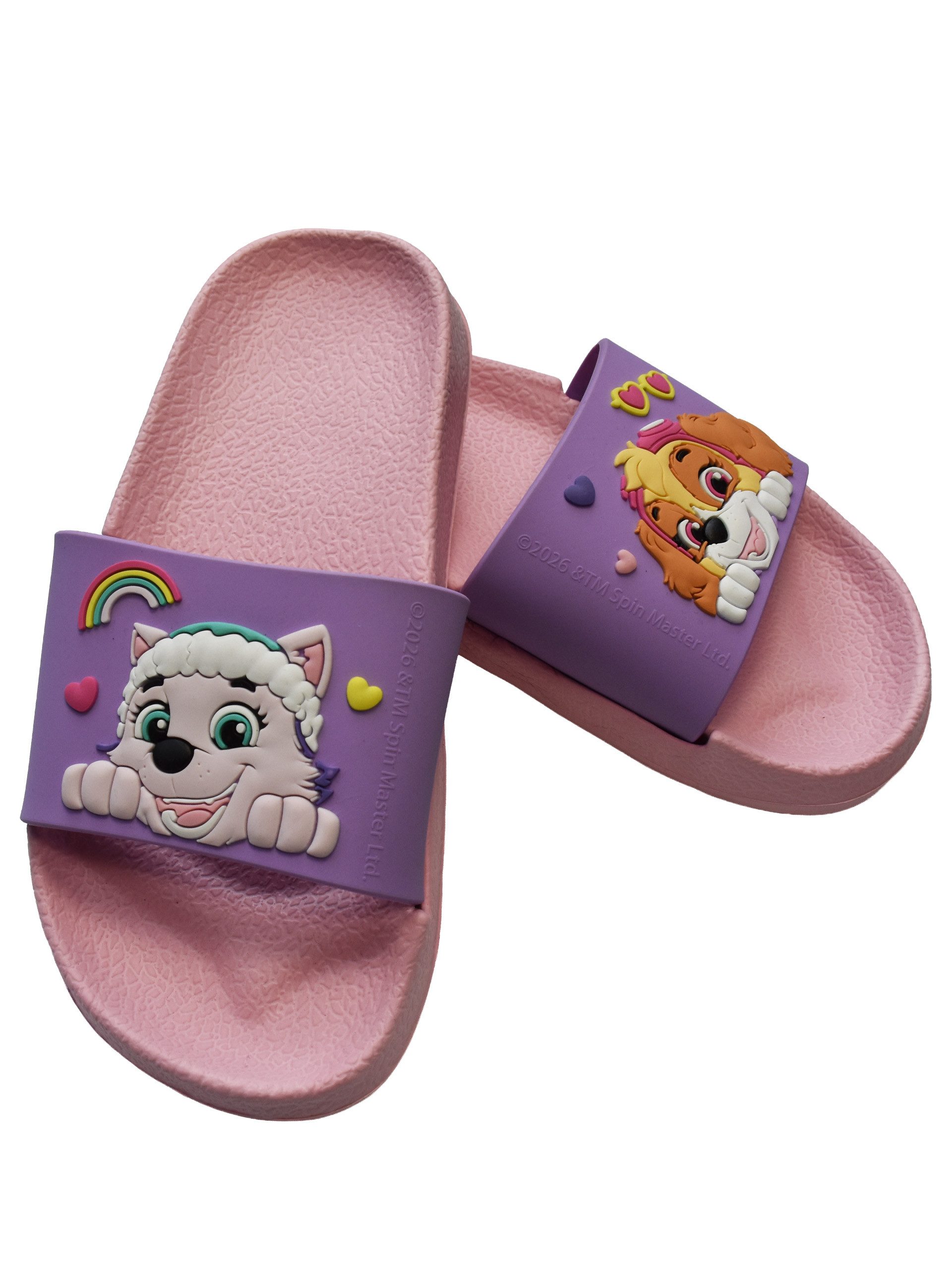 United Labels® Paw Patrol Badelatschen Skye & Everest Badeschlappen Badesandalen Badesandale – Bild 4 von 5