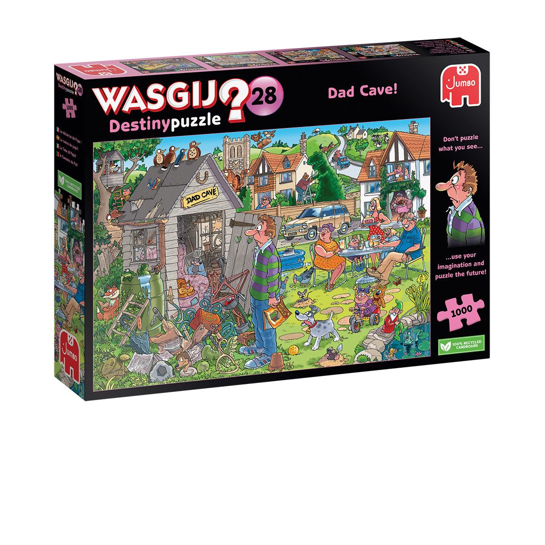 Jumbo Spiele Puzzle Wasgij Destiny 28 Dad Cave 1000 Teile Puzzle, 1000 Puzzleteile, Made in Europe
