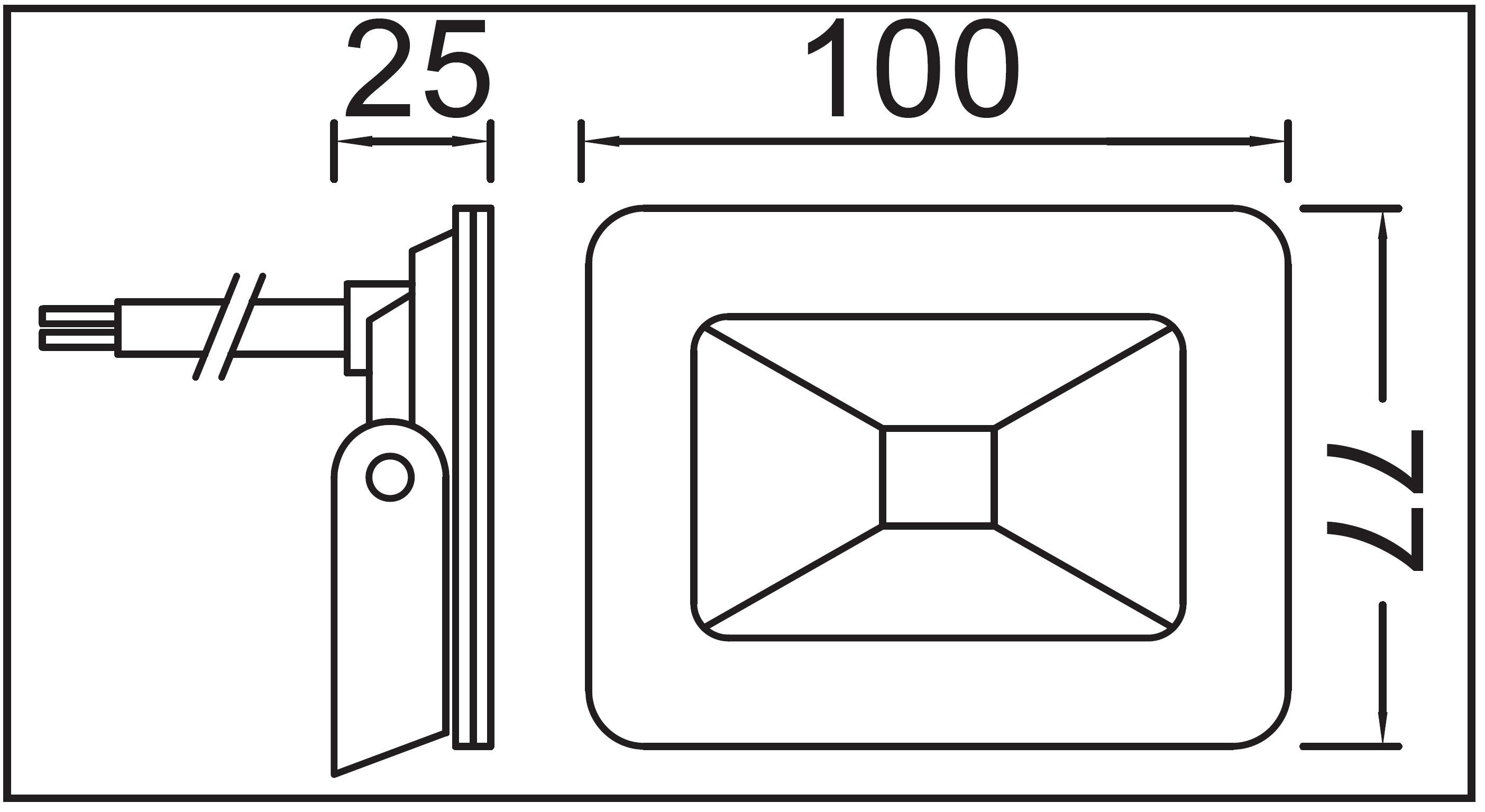 TRANGO LED Außen-Wandleuchte, 2er Pack IP65-106DC 10 Watt IP65 12/24 Volt DC - 6000K Tageslichtweiß (kaltweiss) LED Fluter, Ladeflächenbeleuchtung, Flutlicht, Baustrahler, Camping Strahler, Tageslichtweiß, warmweiß, Arbeitslicht I Ladeflächenstrahler I Arbeitsleuchte