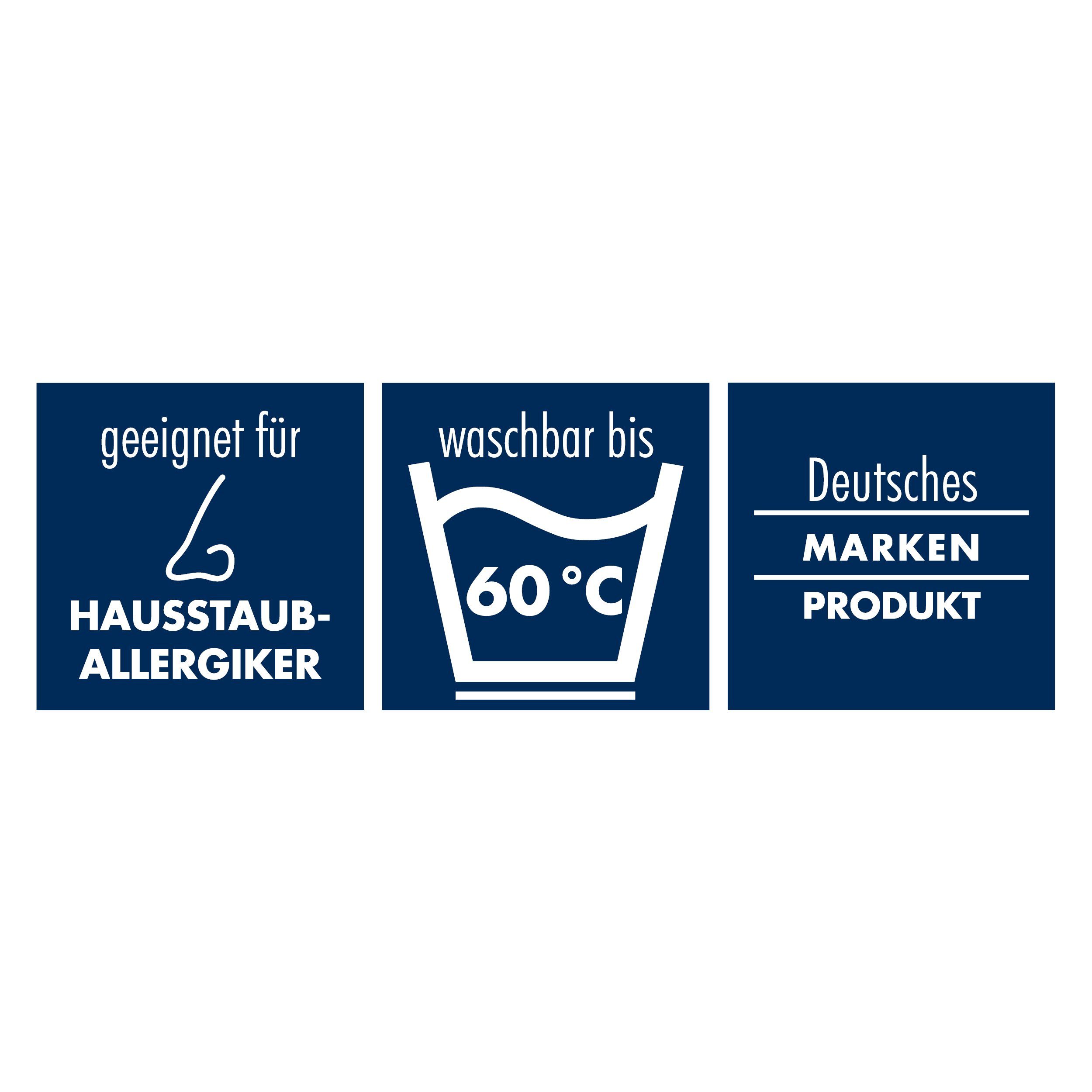 Kunstfaserkopfkissen Kopfkissen Irisette waschbar Bauchschläfer, allergikergeeignet Füllung: weich 60°C, Bezug: - bis hautsympathisch, Seitenschläfer, Rückenschläfer, Irisette, Leni, 100% und Hohlfaserkugeln, Polyester