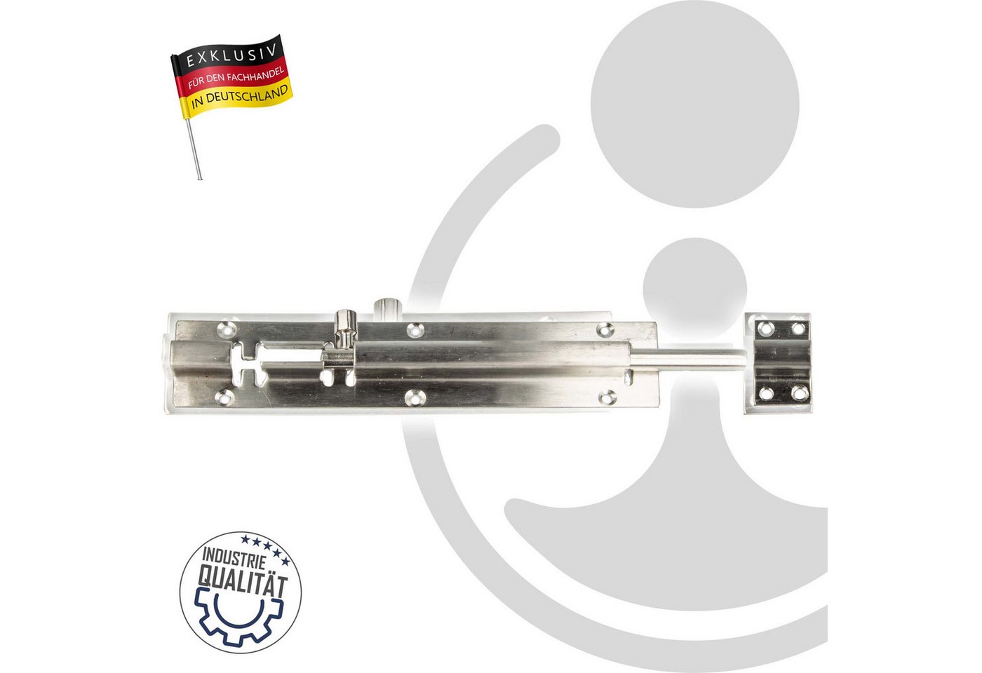 Thumbnail - MASTERPROOF PROFESIONAL Türbeschlag Edelstahl Schieberiegel Sicherheits - Türriegel 100 bis 200 mm