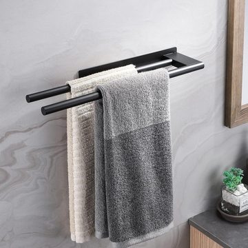 SOTOR Handtuchhalter Ohne Bohren Handtuchstange Edelstahl zum Kleben für Bad and Küche, Gebürstet