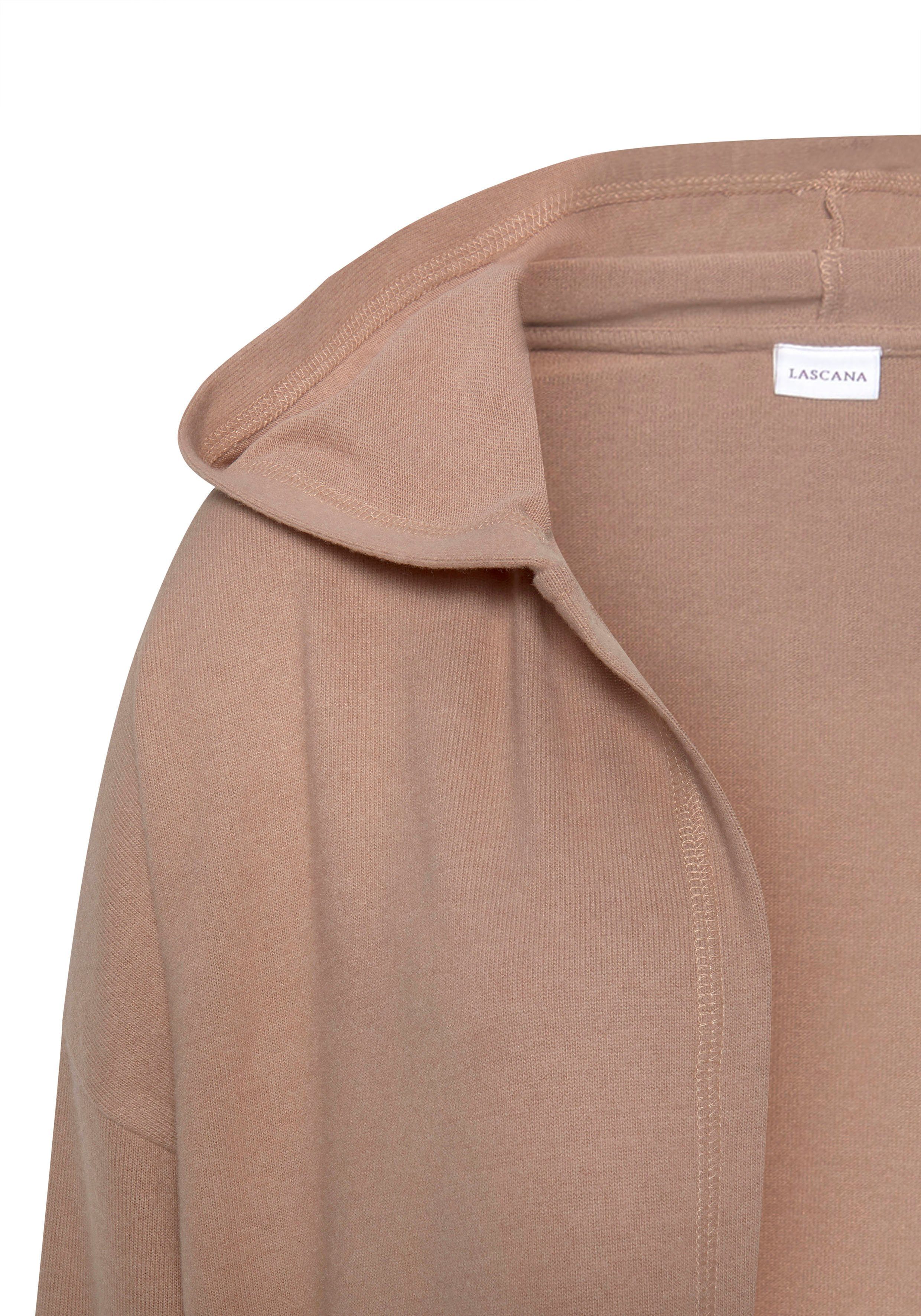 LASCANA Longstrickjacke aus weichem Strick, Loungewear