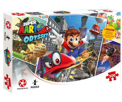 Winning Moves Puzzle Puzzle Super Mario Odyssey World Traveler, 500 Puzzleteile