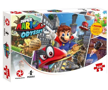 Winning Moves Puzzle Puzzle - Super Mario Odyssey - Puzzle 4er Set (4x 500 Teile), 500 Puzzleteile