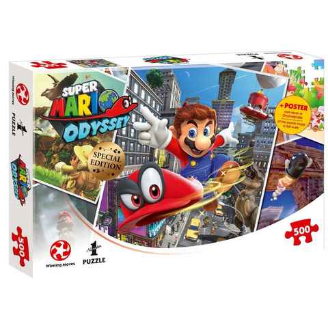 Winning Moves Puzzle Puzzle Super Mario Odyssey World Traveler, 500 Puzzleteile