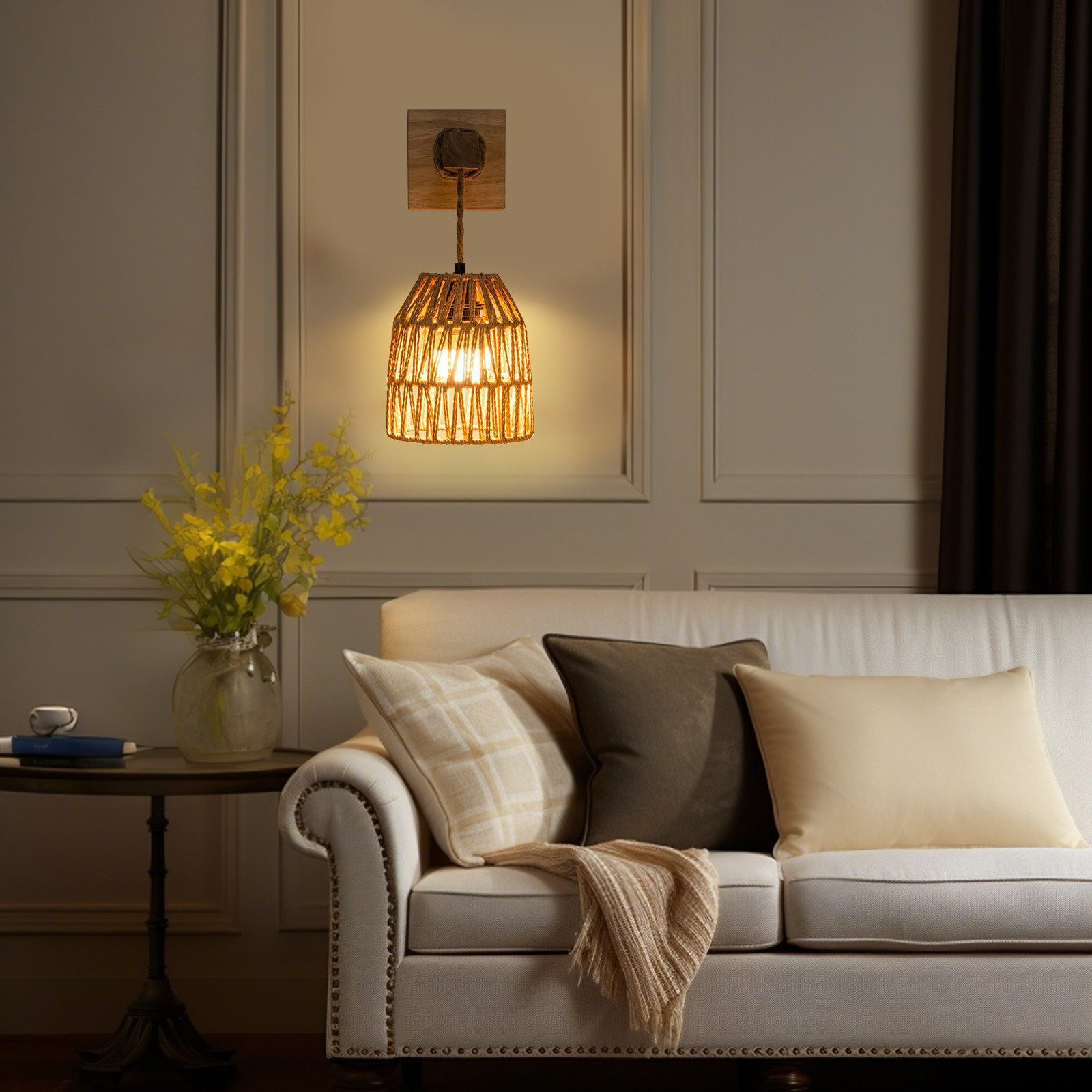 LMaxhome LED Wandleuchte Vintage Wandlampe Innen günstig online kaufen