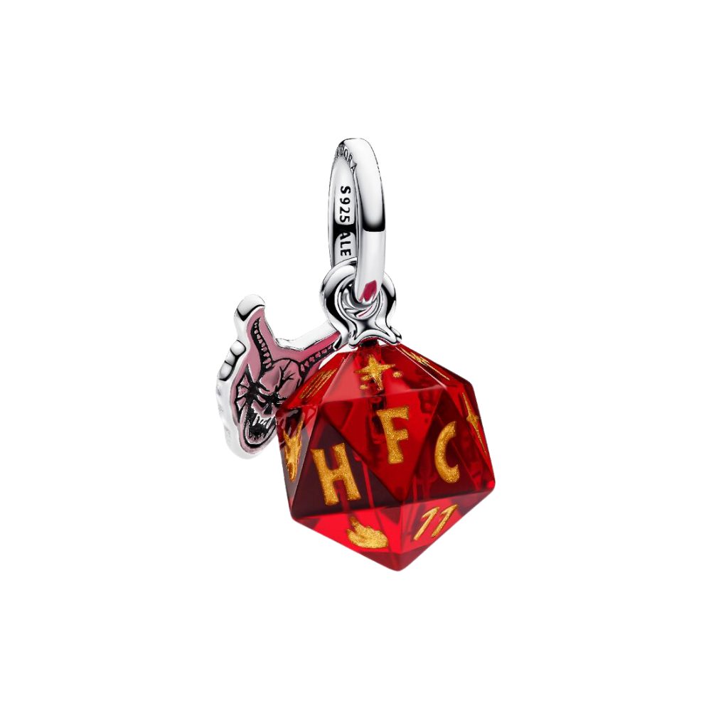 Pandora Charm-Einhänger 793564C01, Stranger Things, Würfel, Hellfire Club