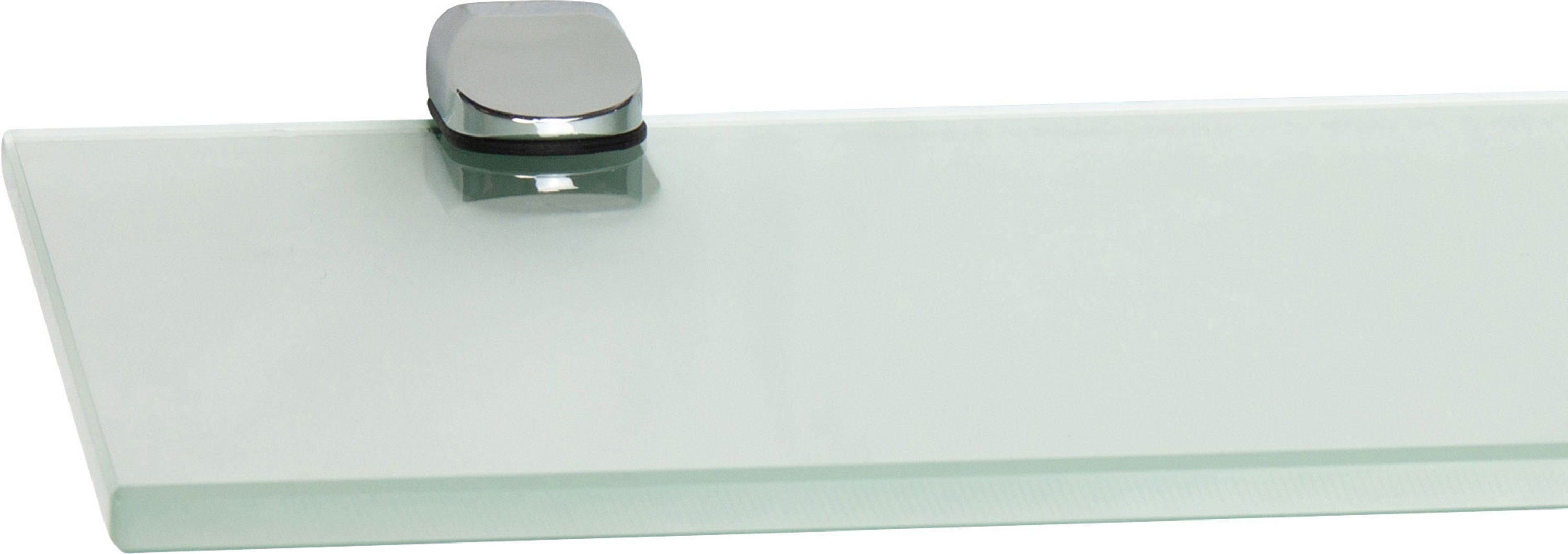 Ib Style Glasregal 90x15cm - ESG Sicherheitsglas Mit Halterungen
