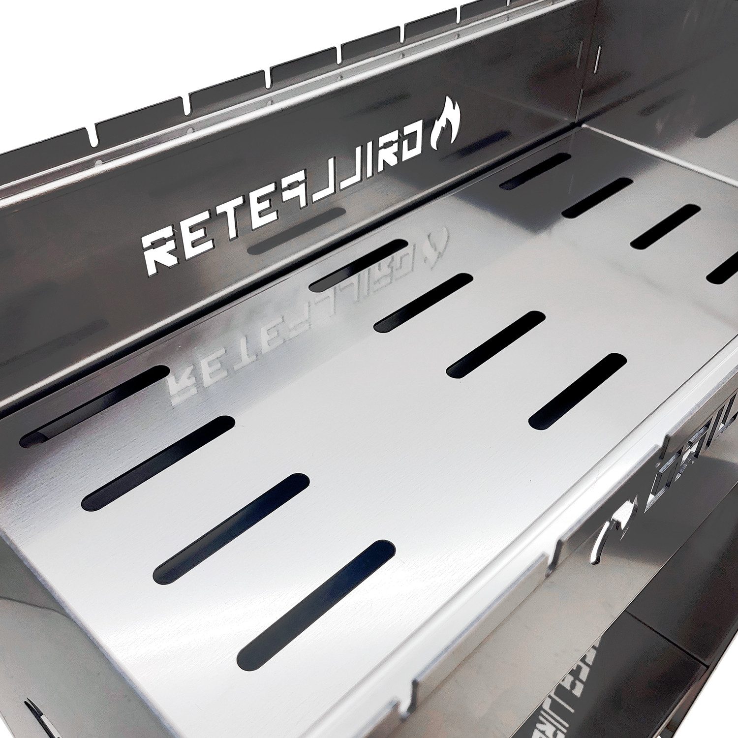 Grillpeter Holzkohlegrill Mangal Ruslan Deluxe Schaschlikgrill mit Ablagen
