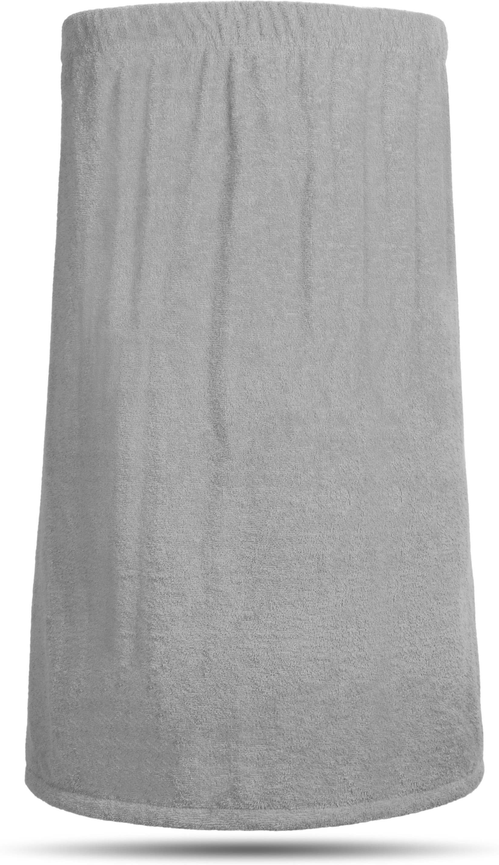 extra XL-4XL) für (Größe Saunahandtuch Saunakilt normani groß, Damen extra breit Saunatuch Grau