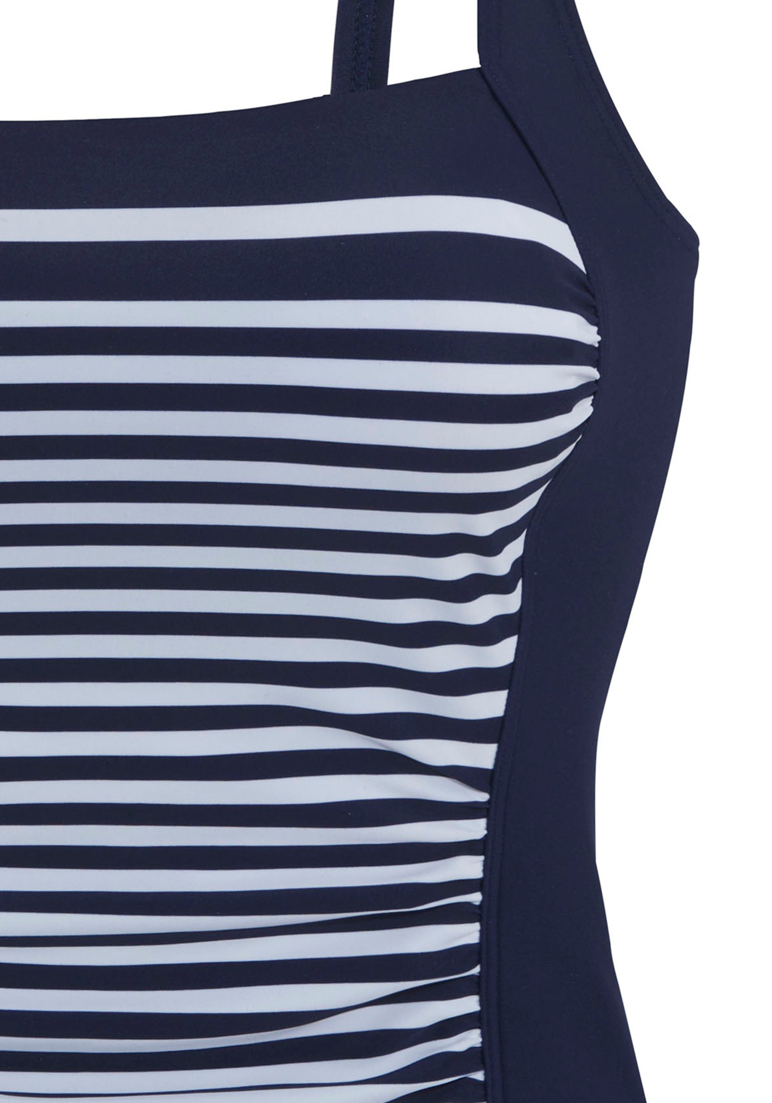 LASCANA Tankini-Top Myst, mit platziertem Streifen-Design