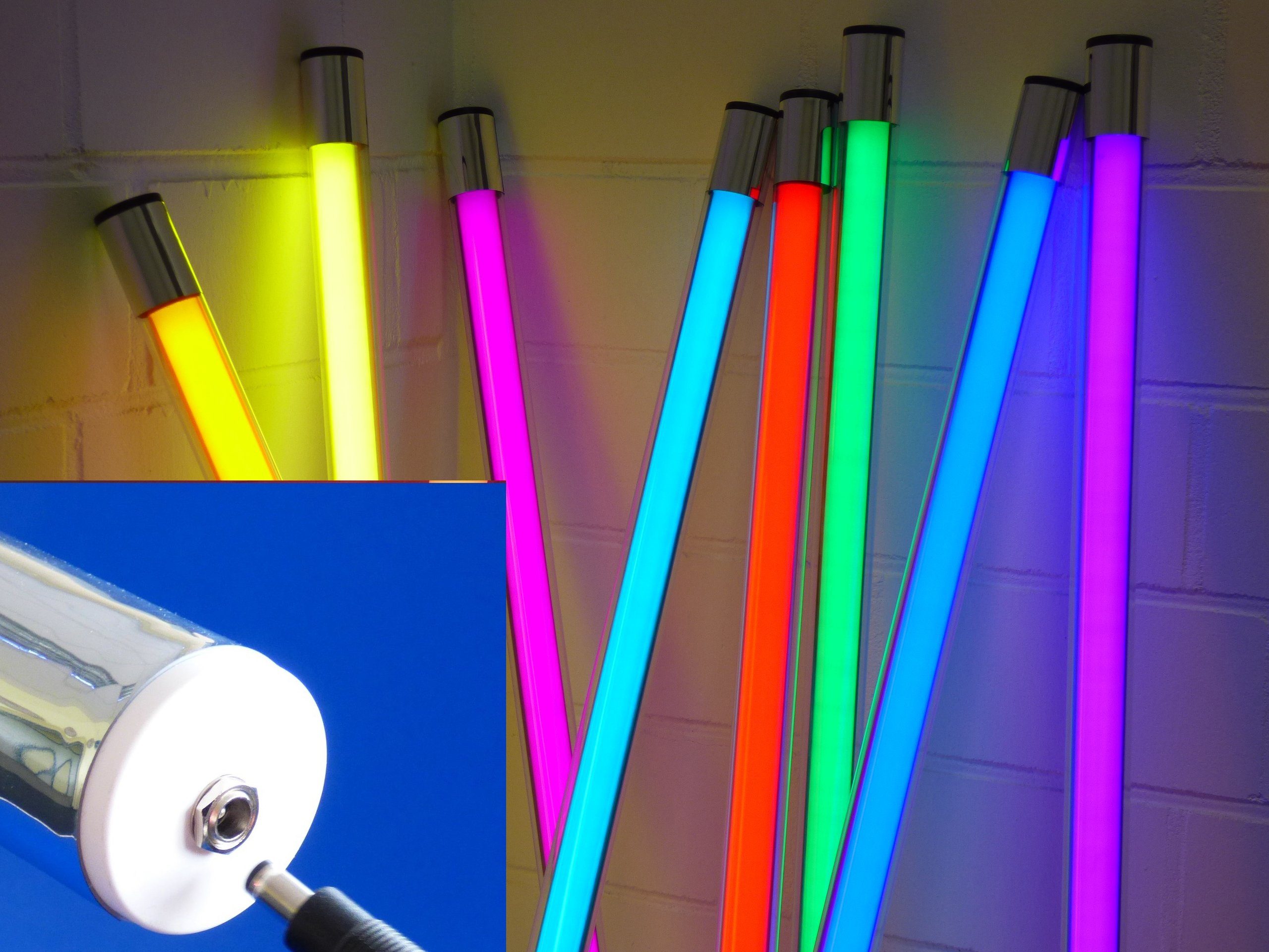 XENON LED Wandleuchte 9851 LED RGB RGB Netzteil Kalt CCT Xenon Stab + LED / SMART + Weiß Mehrfarbig Band 1,23m Weiß, Hell + +APP, + Warm Mehrfarbig