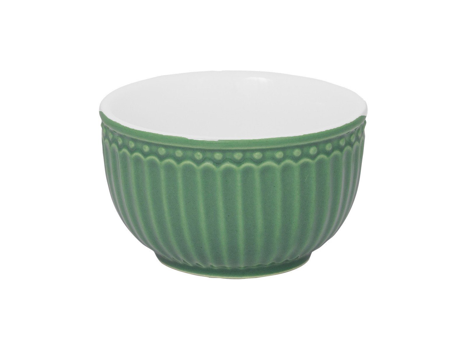 Greengate Schale Alice Mini Bowl dusty green 8,5cm, Steinzeug, (Schüsseln & Schalen)