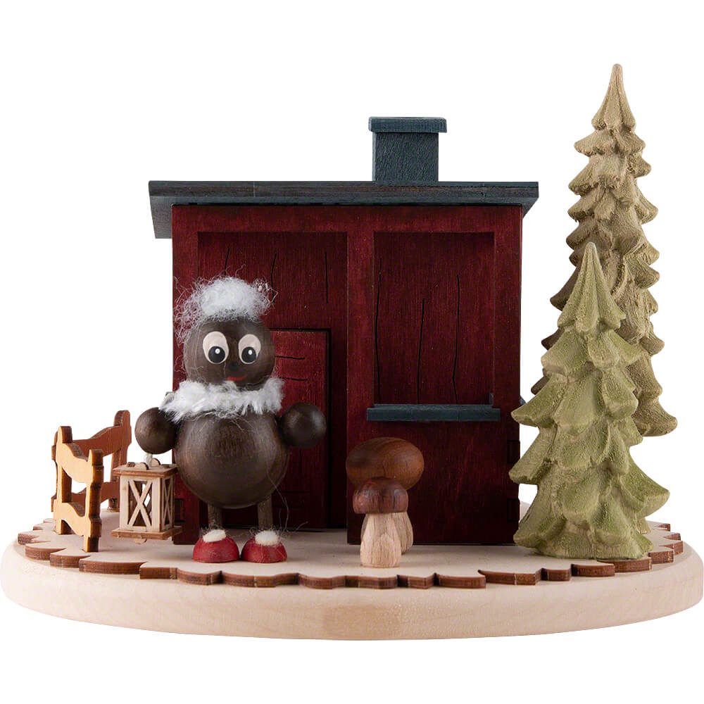 RATAGS Kunsthandwerk Räuchermännchen Räucherhaus Pitti (12cm) von RATAGS Holzdesign