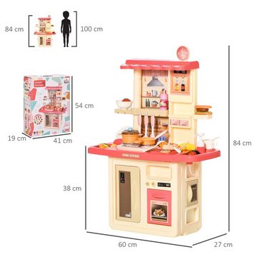 HOMCOM Spielküche Kinder-Küchen-Spielset Kunststoff