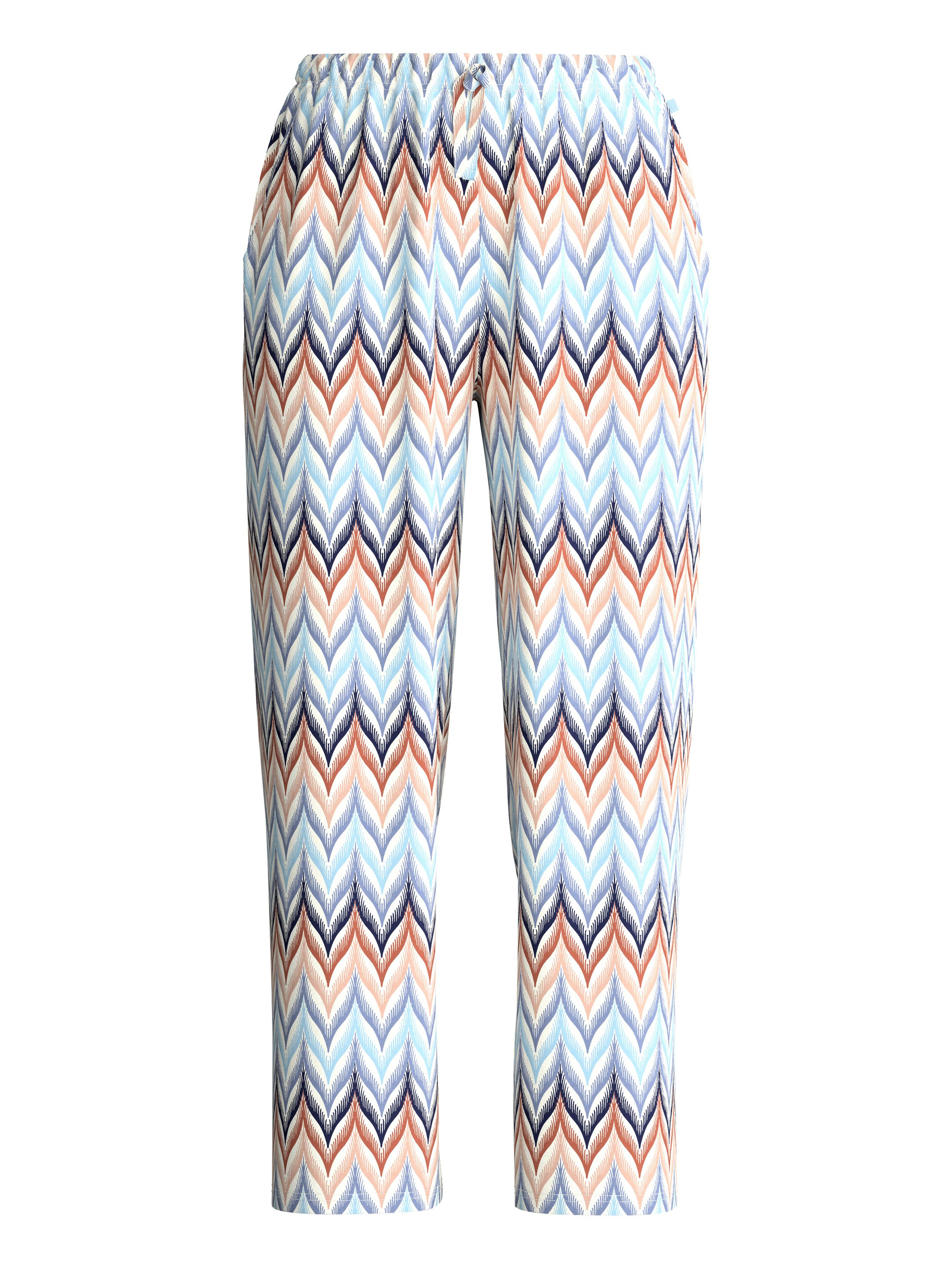 CALIDA Pyjamahose Favourites Tiles Damen (1-tlg) glatt, weich und luftig