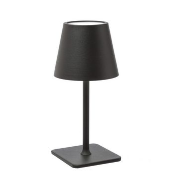 MARELIDA Tischleuchte LED Akku Tischleuchte 3 Lichtfarben USB Touchfunktion H: 38cm schwarz, LED Classic, WW/CW (warmweiß-kaltweiss)