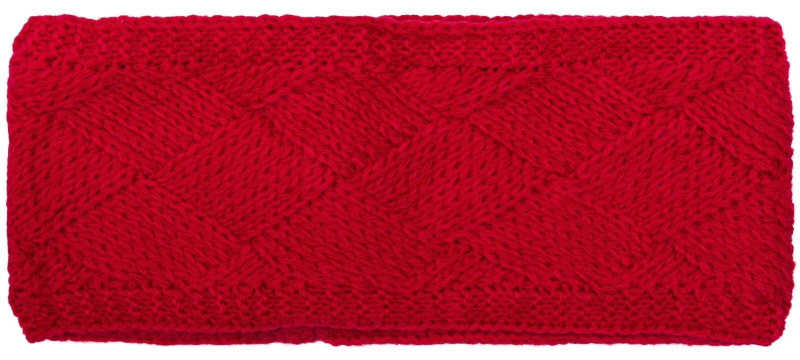 styleBREAKER Stirnband Strick Stirnband mit Rauten Muster (1-St)