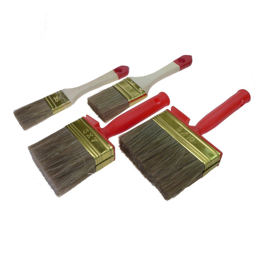ROTIX Lasurpinsel ROTIX Flächenstreicher und Lasurpinsel 4-teiliges Set, (4 St)