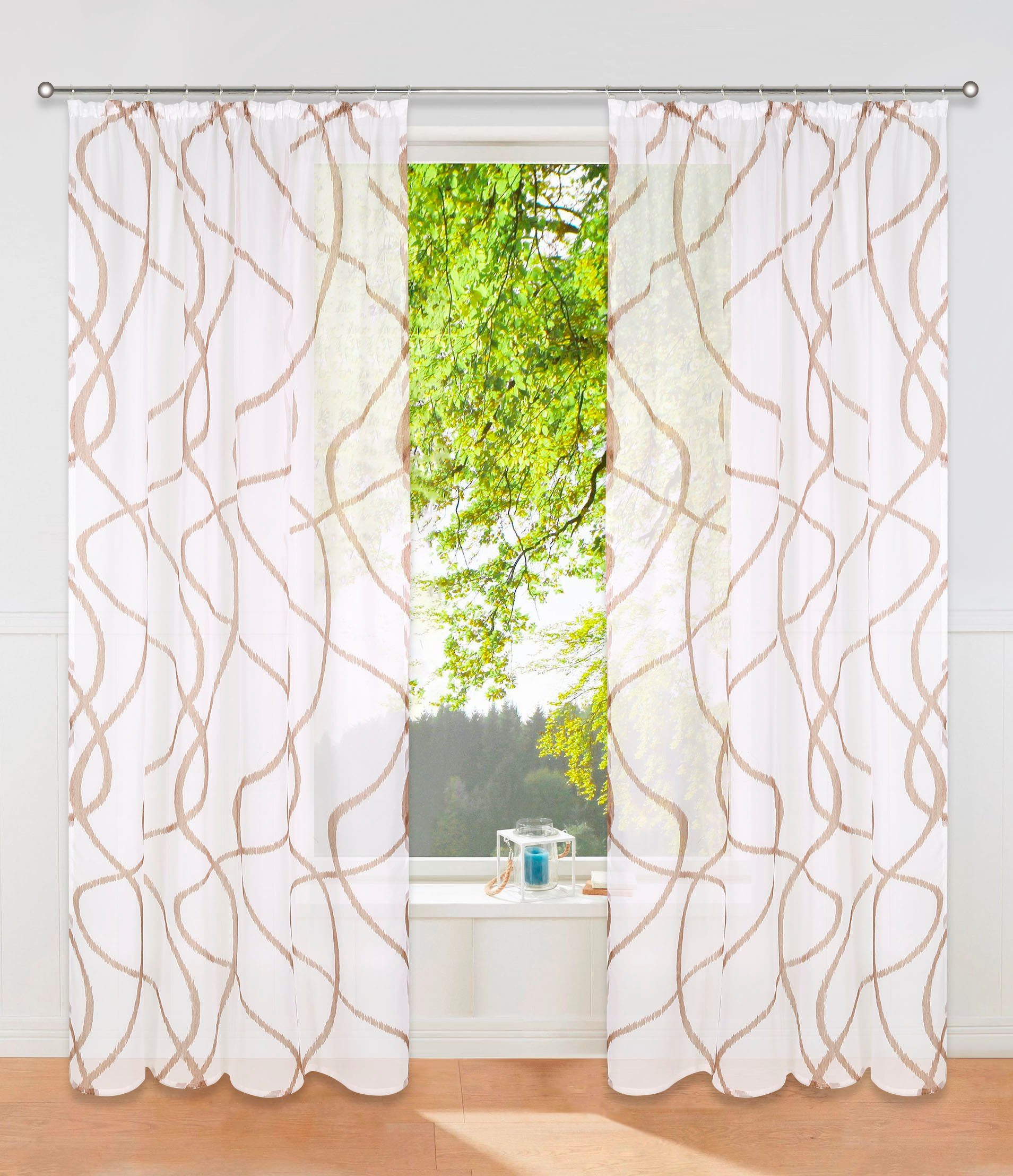 my home Gardine Bene, Kräuselband (1 günstig online kaufen