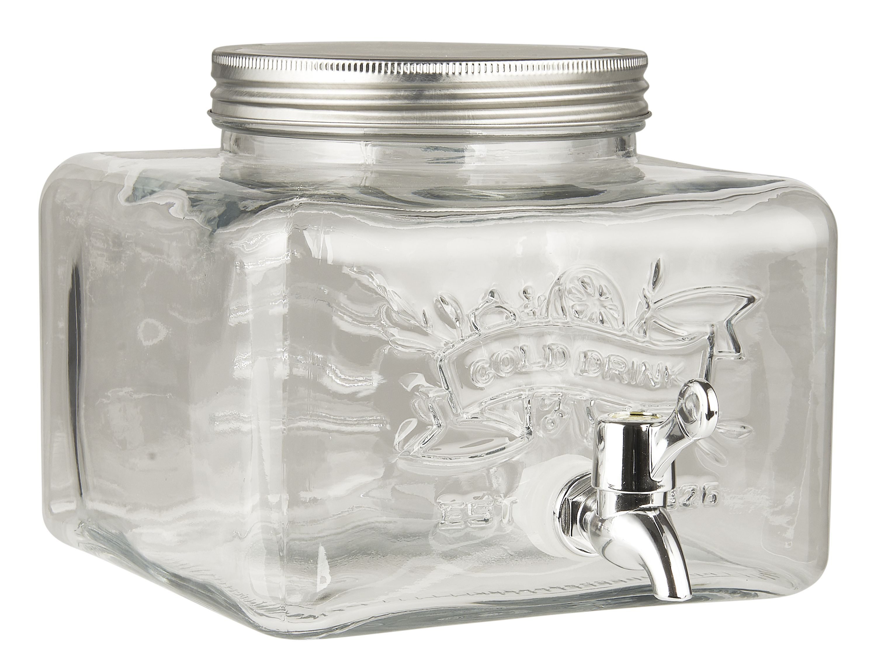 Getränkespender Ib Laursen - Getränkespender Getränkehalter Wasserspender 3,6 L Glas