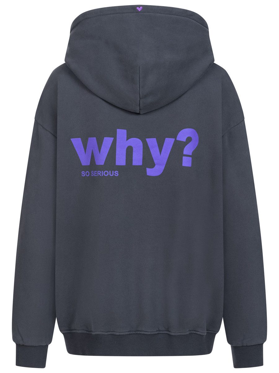 another brand Kapuzensweatshirt Hoodie Why mit Kapuze und großem Print