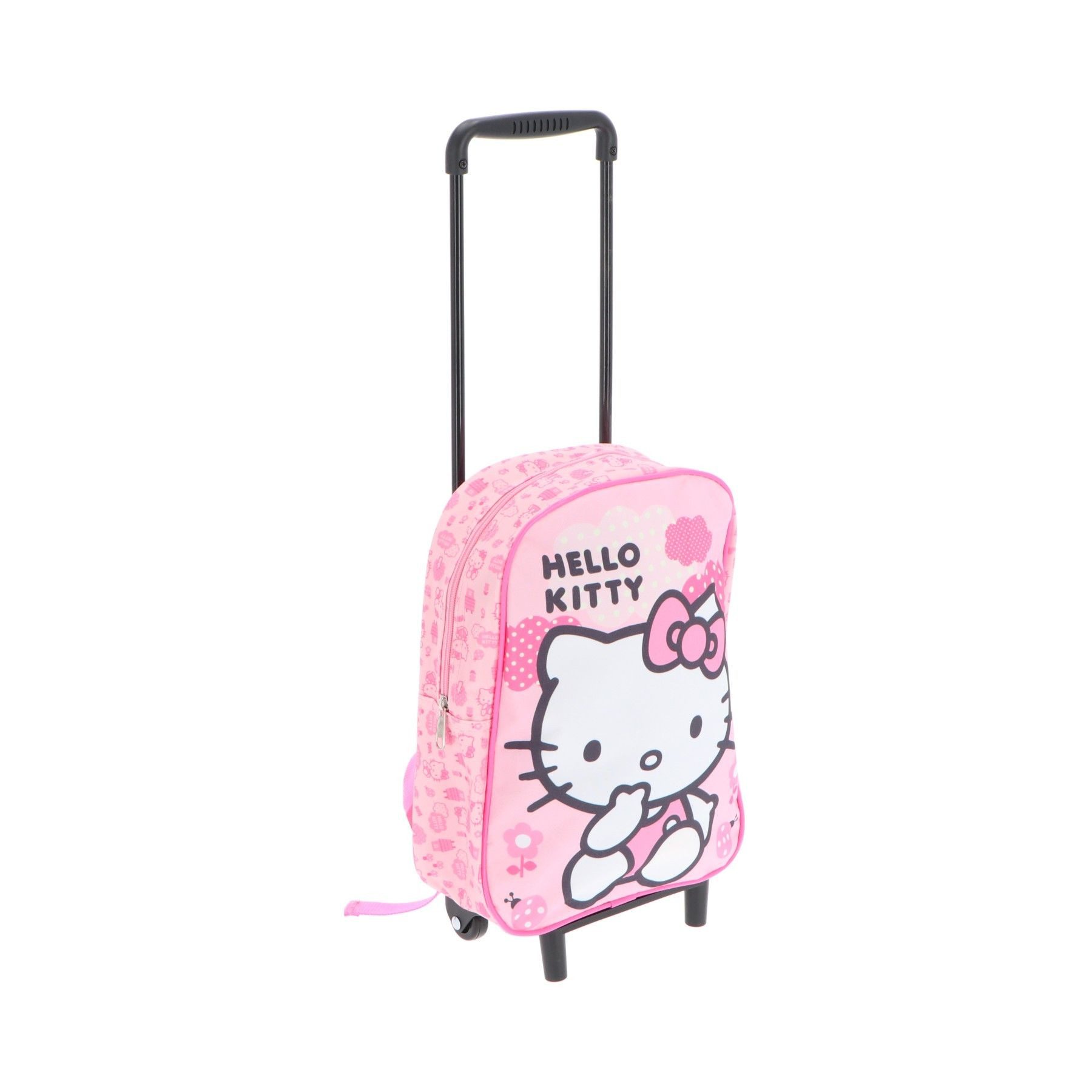 Textiel Trade B.V. Trolley Hello Kitty -Rucksack für Kinder – 2-in-1 Rucksack mit Rollen