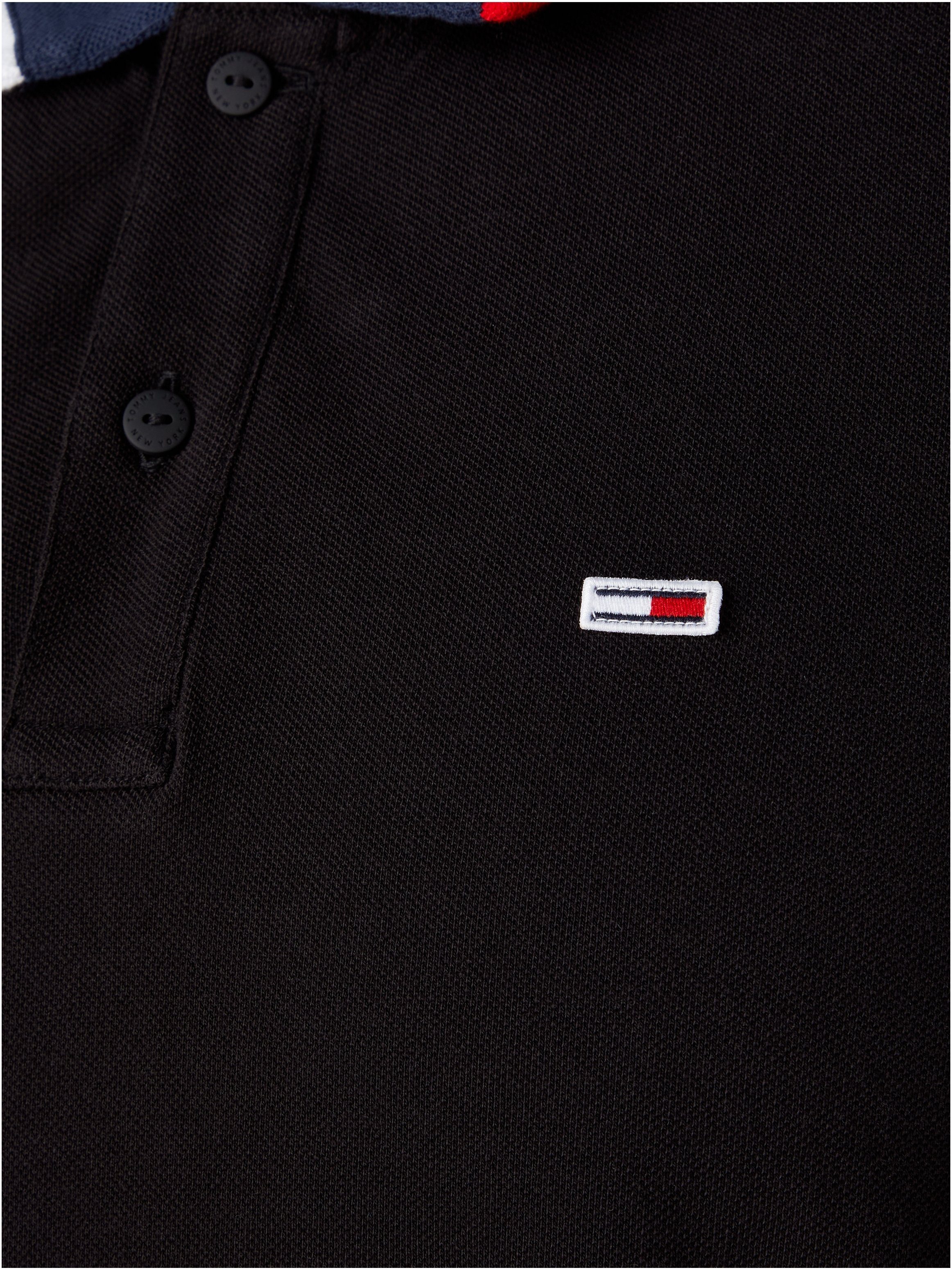 Tommy Jeans Poloshirt Black POLO TJM NECK REG FLAG