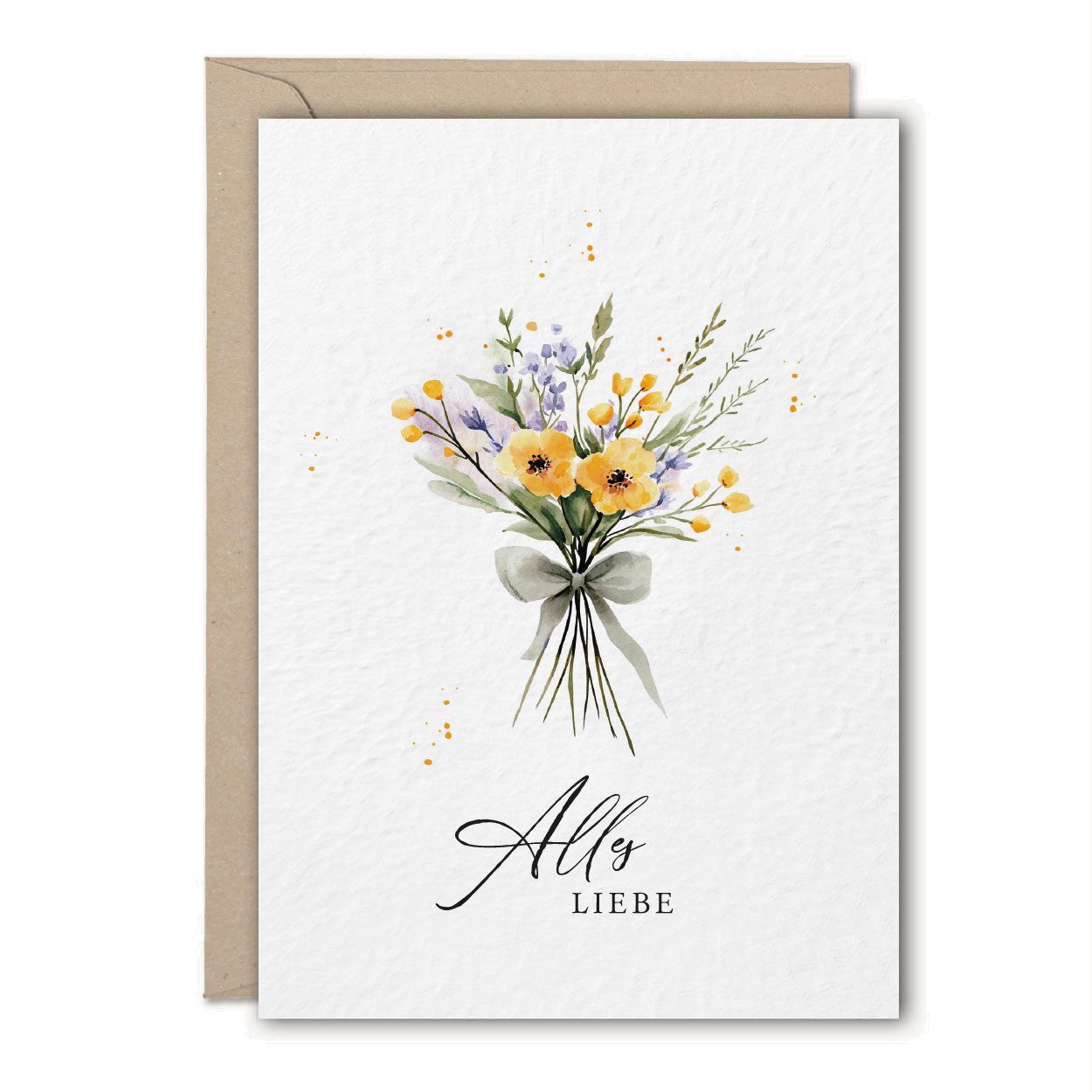 Geburtstagskarte Grußkarte Geburtstag Blumenstrauß No.1, 3 STÜCK