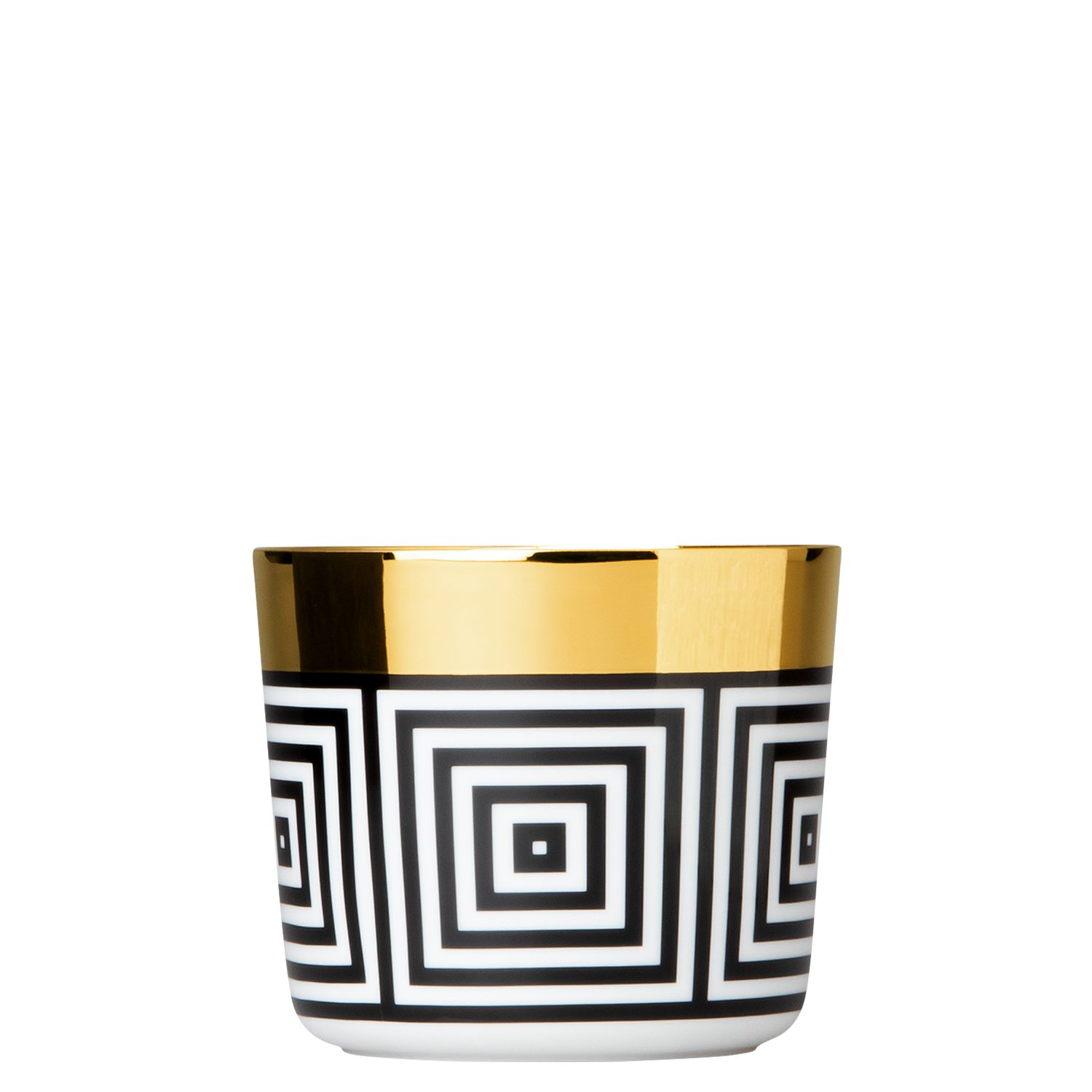 Sieger by Fürstenberg Champagnerglas Sieger by Fürstenberg Champagnerbecher Squares, Porzellan, 24 Karat Gold