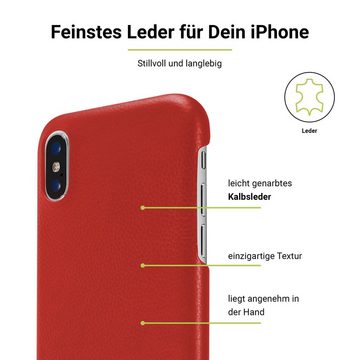 Artwizz Smartphone-Hülle Leather Clip for iPhone X, red (compatible with iPhone Xs)
