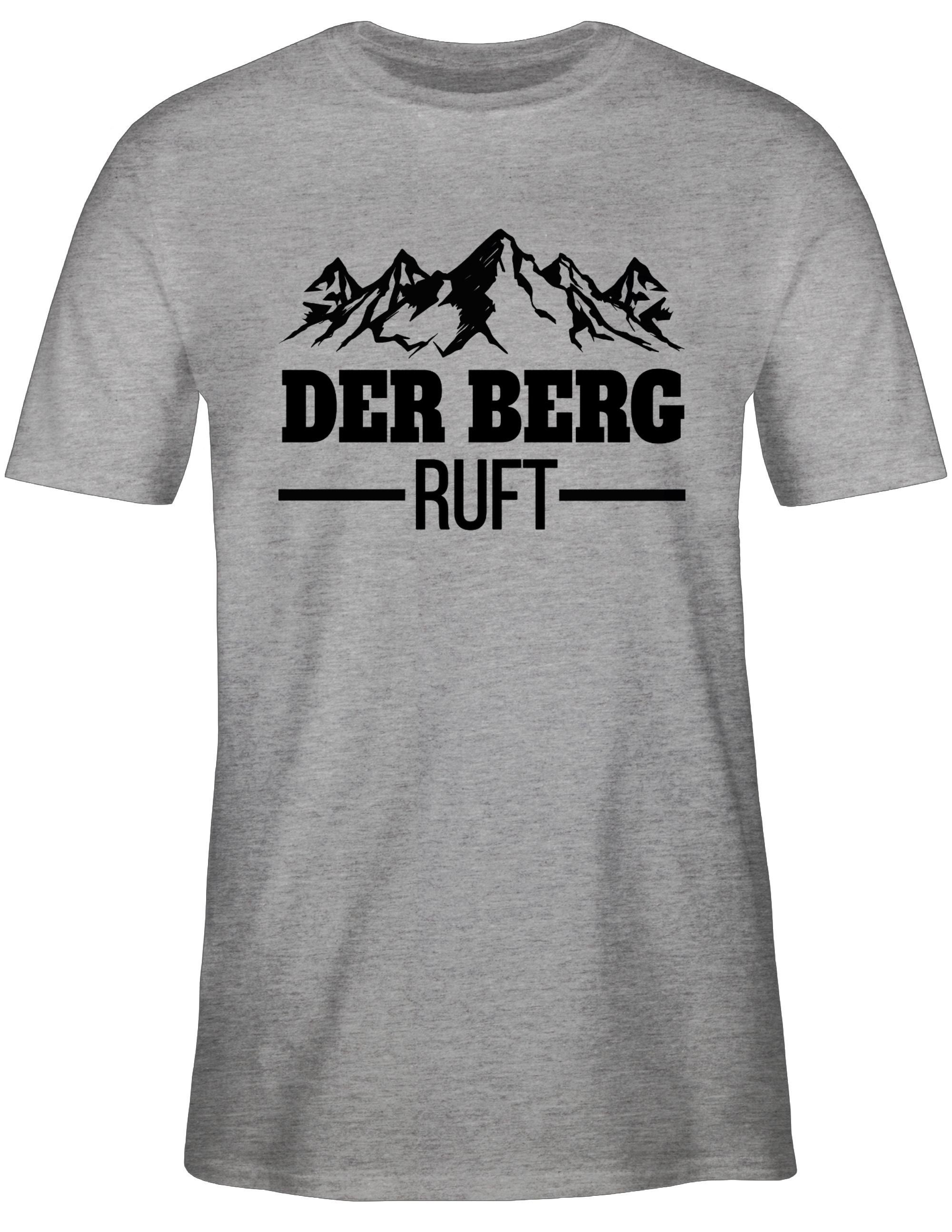 Shirtracer T-Shirt 3 Apres meliert Der schwarz Grau Berg Ski ruft Party 