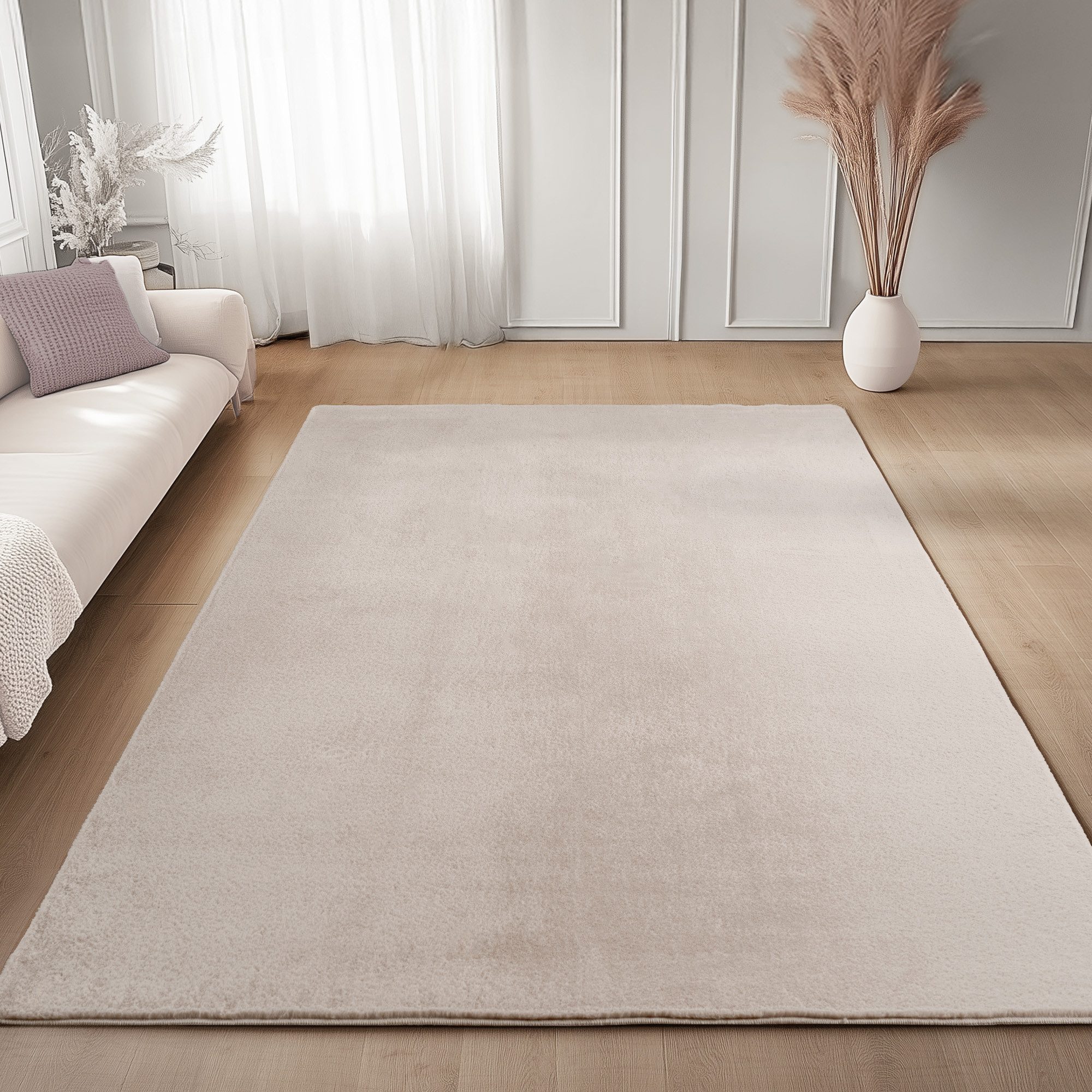 Carpettex Veloursteppich Unicolor - Einfarbig, Läufer, günstig online kaufen