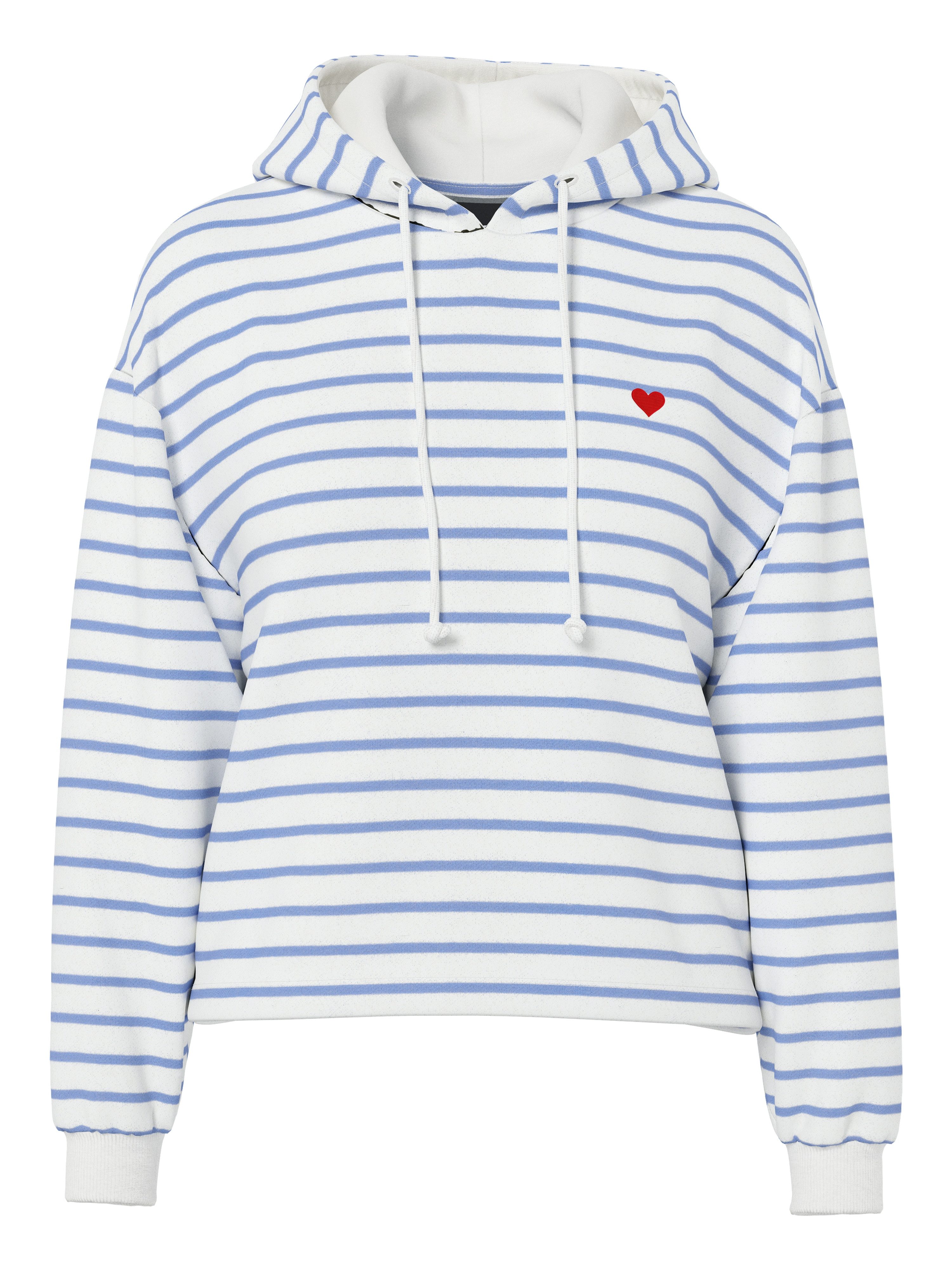 Kapuzensweatshirt PCCHILLI LS HOODIE STRIPES EMB NOOS BC