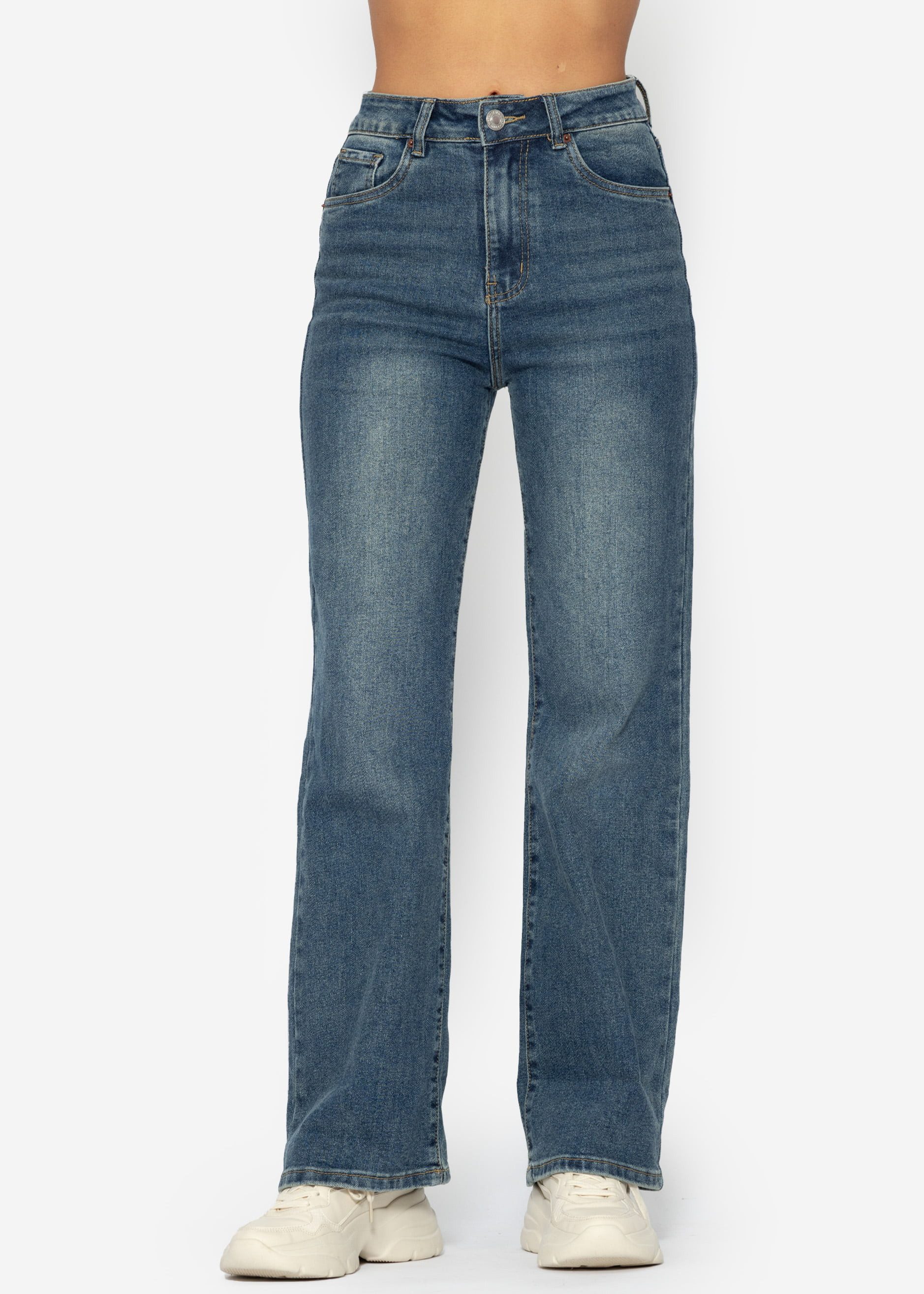 SASSYCLASSY 5-Pocket-Jeans Straight Fit Jeans Damen günstig online kaufen