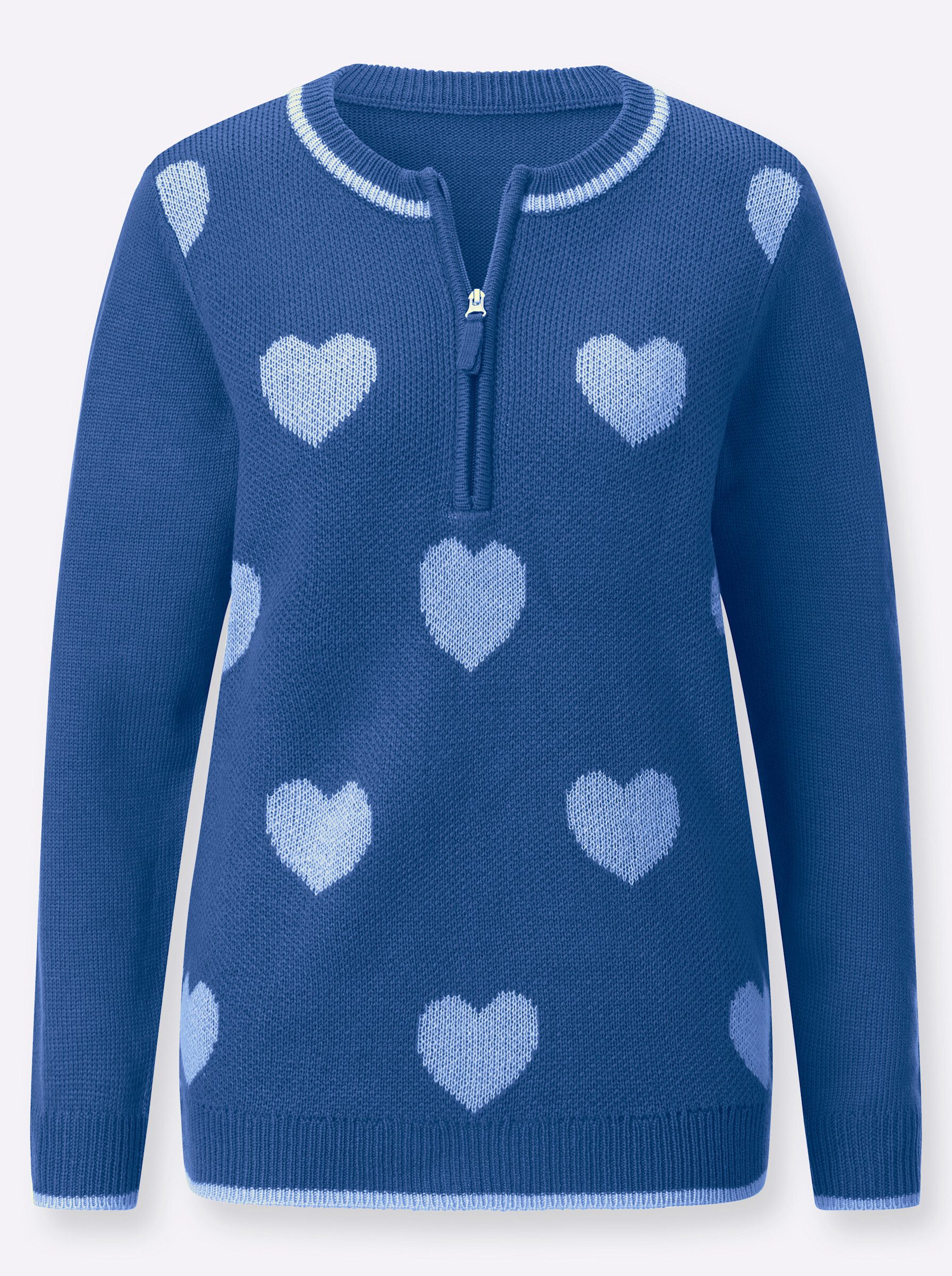 Witt Strickpullover Langarm-Pullover Langarm Jacquard