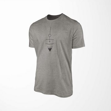 Sinus Art T-Shirt Premium T-Shirt Alchemy Serie Symbole angenehmer Tragekomfort feine Struktur No.0003