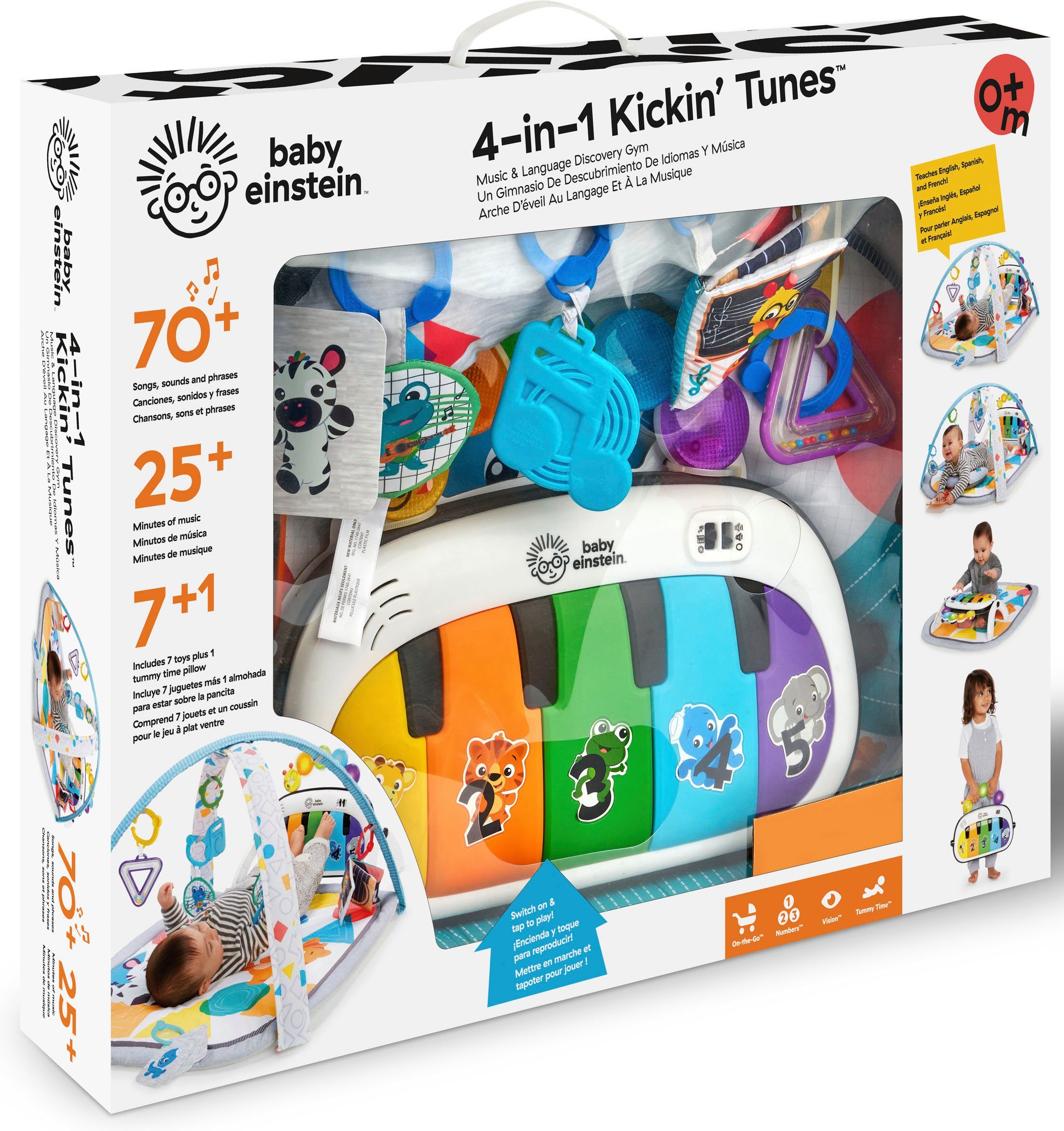 Baby Einstein Spielbogen 4in1 Spieldecke Kickin' Tunes, mit Sound