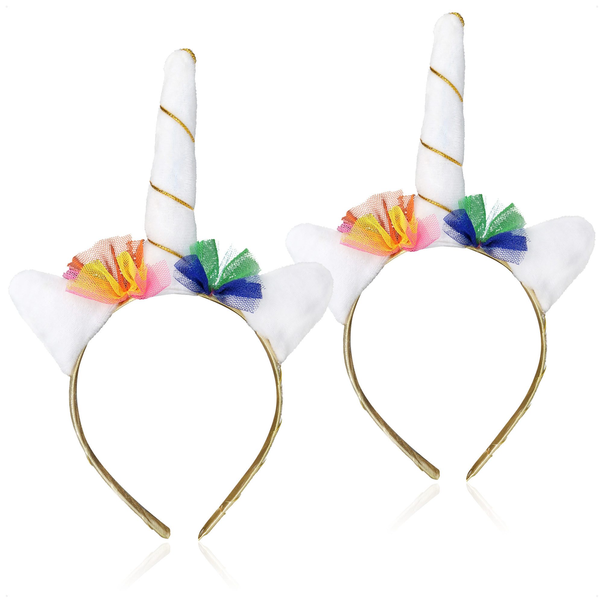 com-four Haarreif Diadem Halloween- & Fasching Haarreif, 2-tlg., Kostüm Zubehör für Halloween, Fasching und Mottopartys