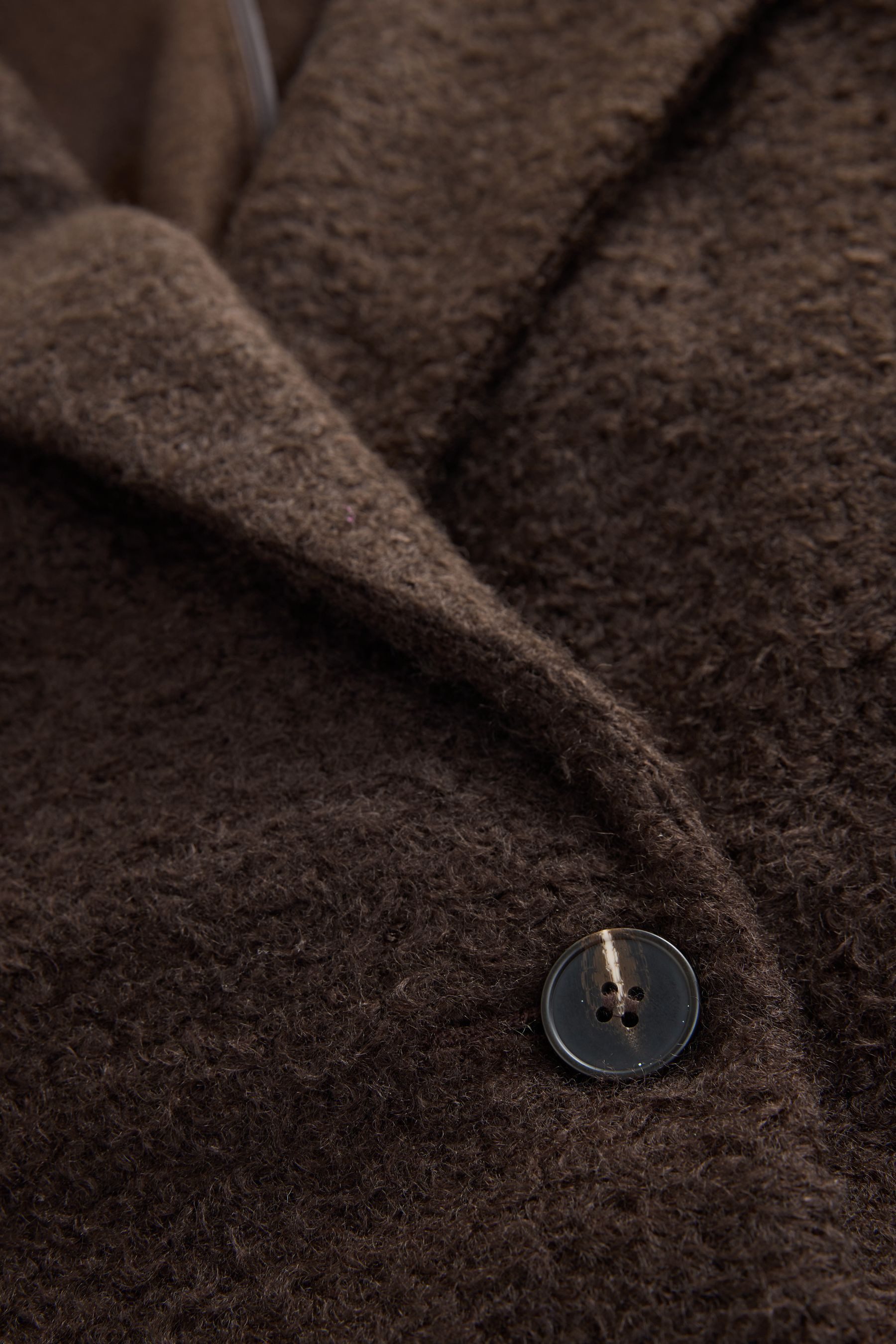 Next Kurzmantel Strickmantel zum Knöpfen mit Revers (1-tlg)