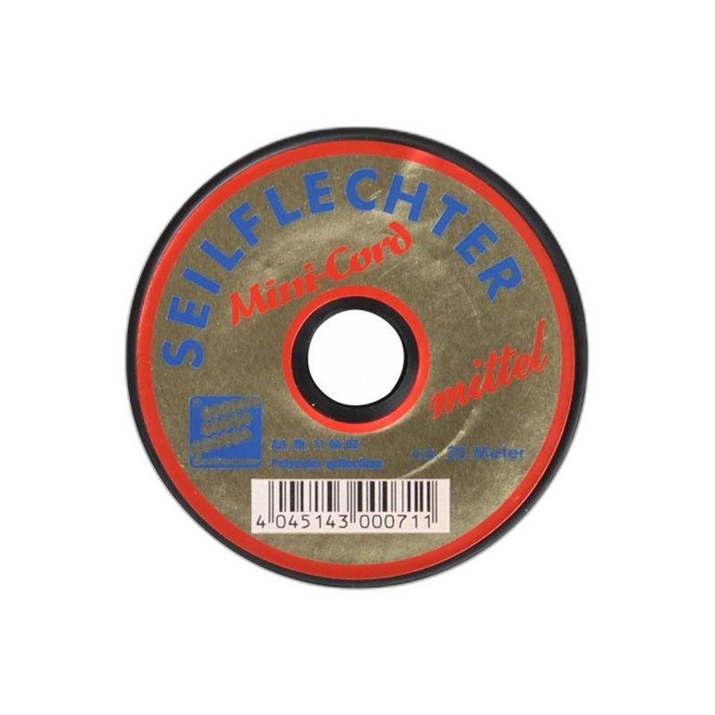 Thumbnail - Seilflechter Minicord Polyester, 3mm, 20m, geflochten, sortiert Seil