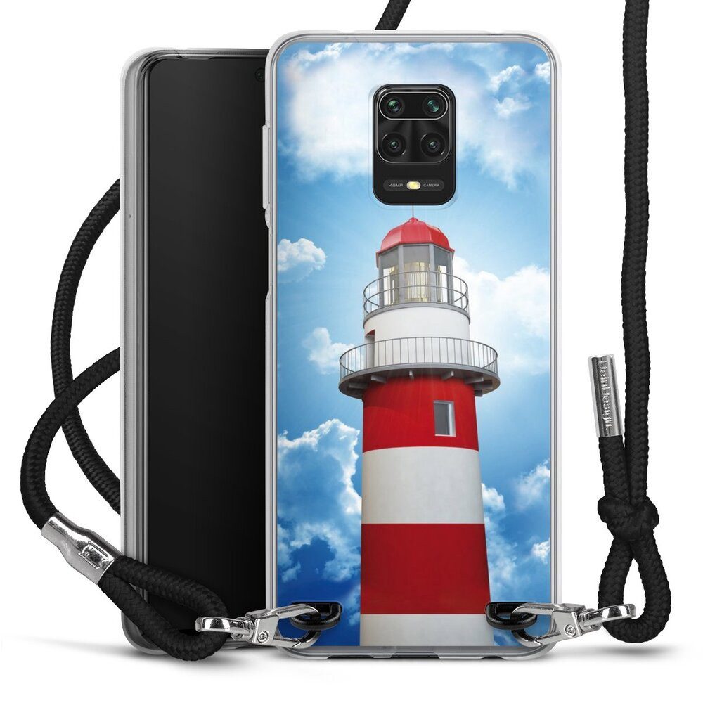 DeinDesign Handyhülle Leuchtturm Wolke Himmel Leuchtturm, Xiaomi Redmi Note 9s Handykette Hülle mit Band Case zum Umhängen