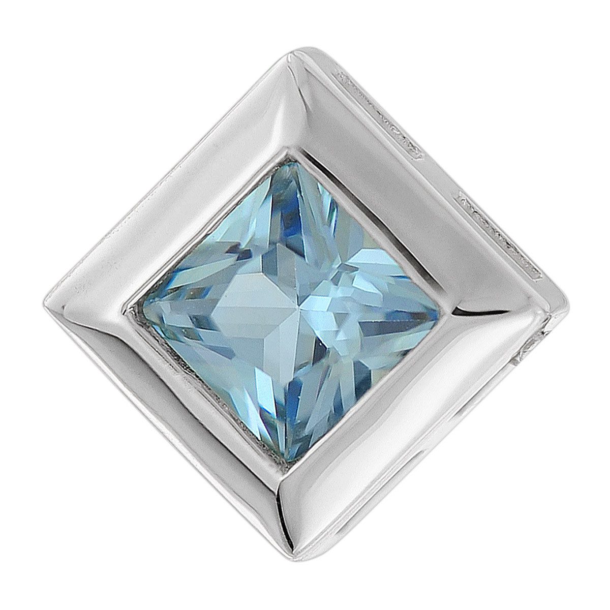 trendor Kette mit Anhänger Damen-925 Silber mit Anhänger synth. Aquamarin günstig online kaufen