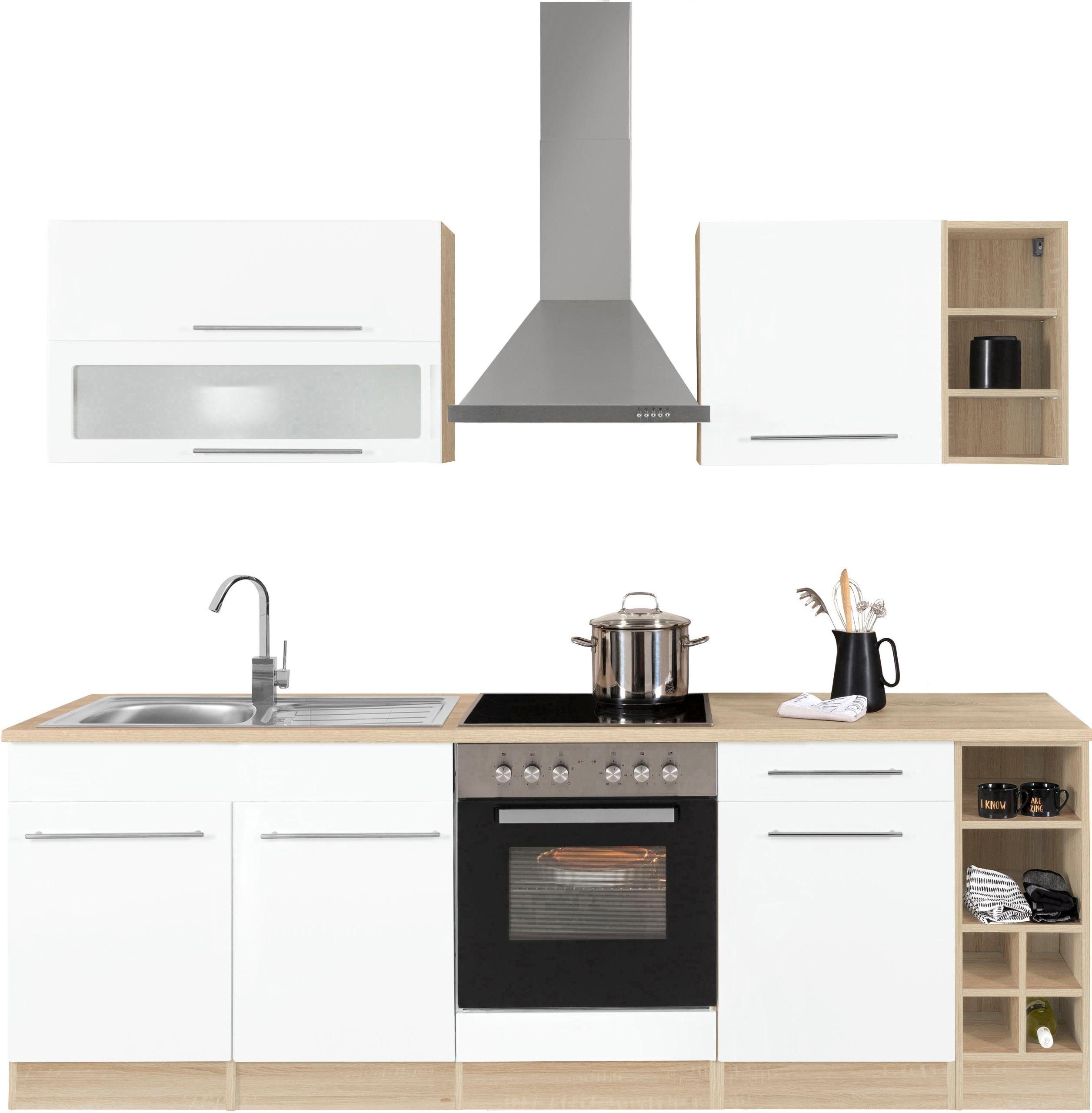 KOCHSTATION Küchenzeile KS-Eton, mit E-Geräten, Breite 240 cm günstig online kaufen