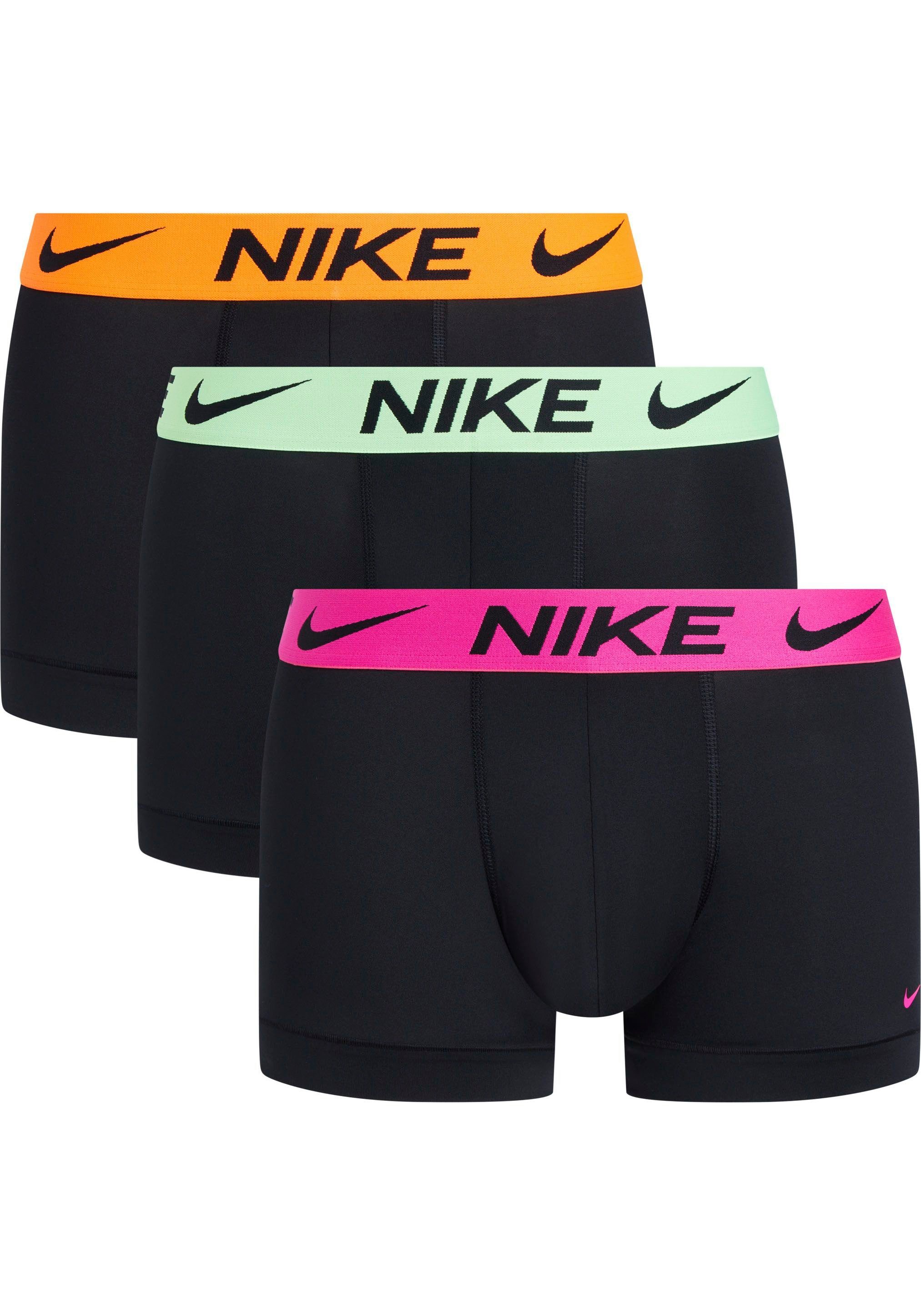 NIKE Underwear Trunk TRUNK 3PK (Packung, 3er-Pack) mit NIKE Logo-Elastikbund (3 Stück) | Boxer anliegend