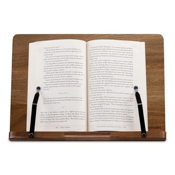 Navaris Buchstütze Buchständer iPad - 34x24cm - aus Akazienholz - für Küche Schreibtisch (1 St)