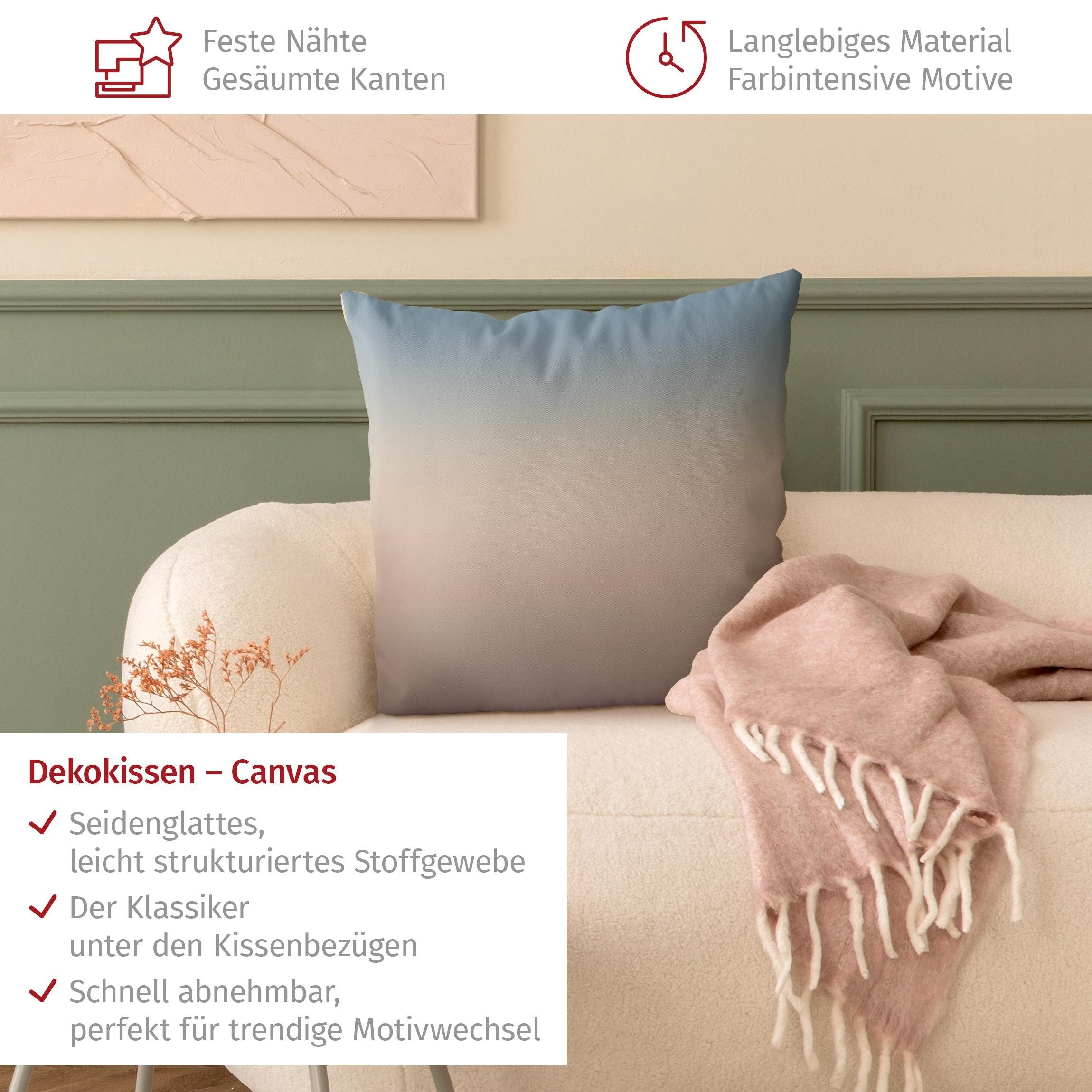 Bilderdepot24 Dekokissen drinnen Kissenhülle/ Sofakissen/ Zierkissen Kissenhülle gold Muster Ab, Bezug Aquarell mit / ohne Füllung Zierkissen Outdoor Sofa Bett